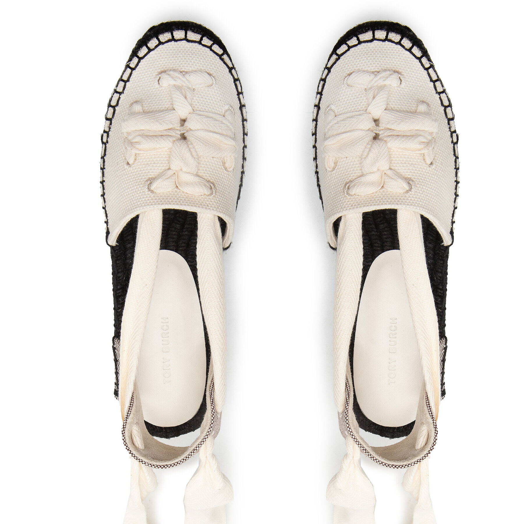 Tory Burch Еспадрили Woven Bouble T Espadrille 282 Бежов - Pepit.bg