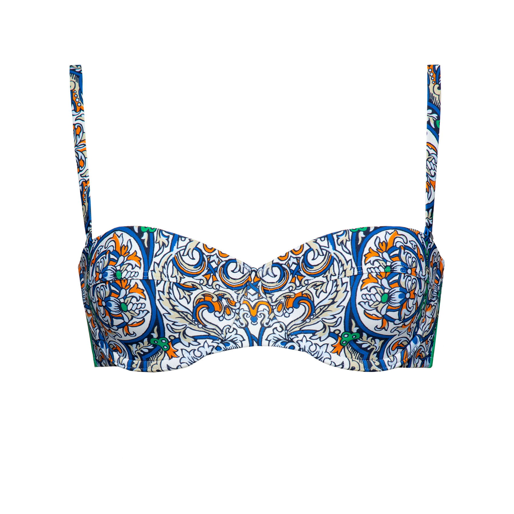 Tory Burch Горнище на бански Printed Underwire Bra Top 56939 Цветен - Pepit.bg