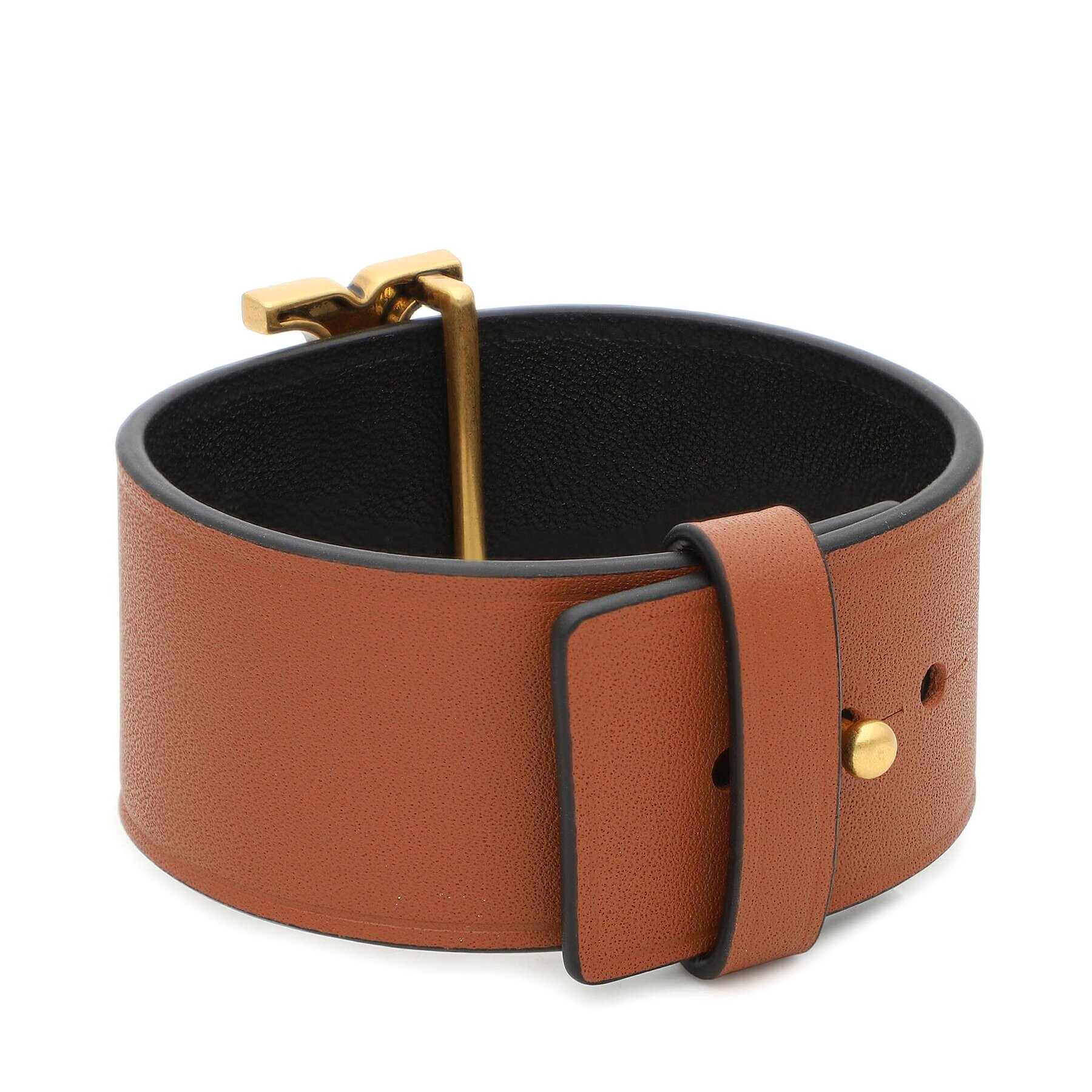 Tory Burch Гривна Eleanor Leather Bracelet 143767 Кафяв - Pepit.bg