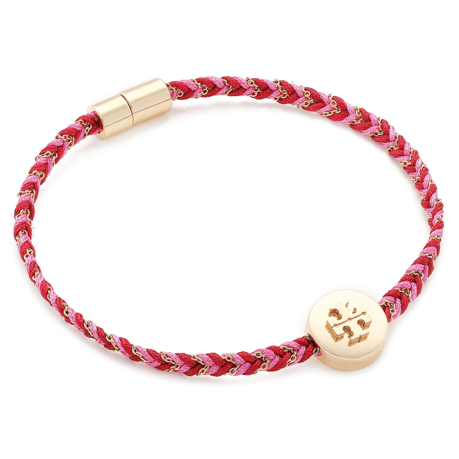 Tory Burch Гривна Kira Braided Bracelet 78923 Червен - Pepit.bg