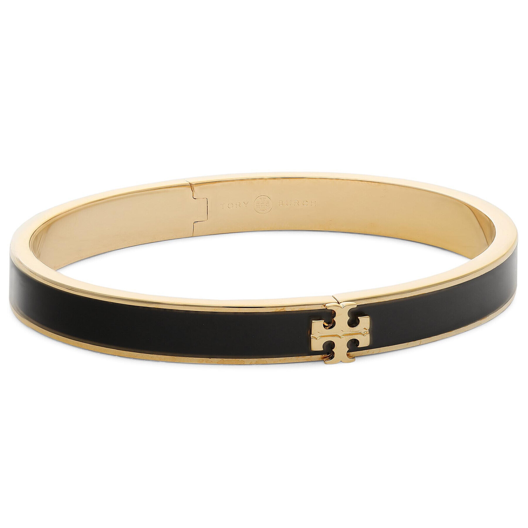 Tory Burch Гривна Kira Enamel 7mm Bracelet 78418 Черен - Pepit.bg