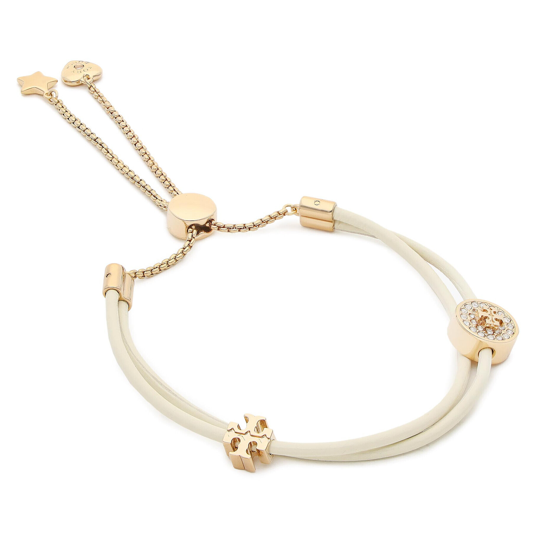 Tory Burch Гривна Kira Pave Slider Bracelet 85672 Бежов - Pepit.bg