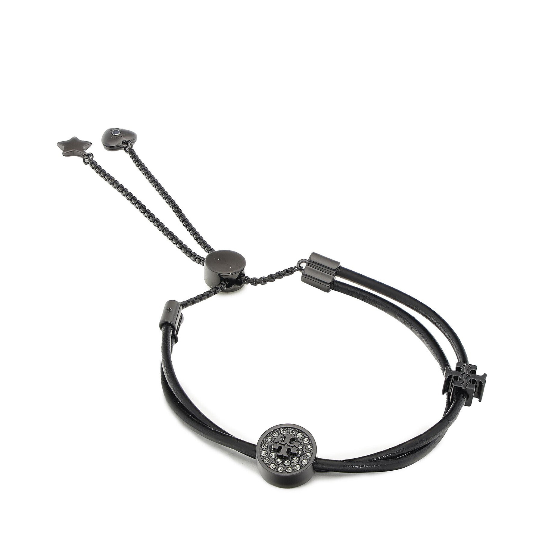 Tory Burch Гривна Kira Pave Slider Bracelet 85672 Черен - Pepit.bg