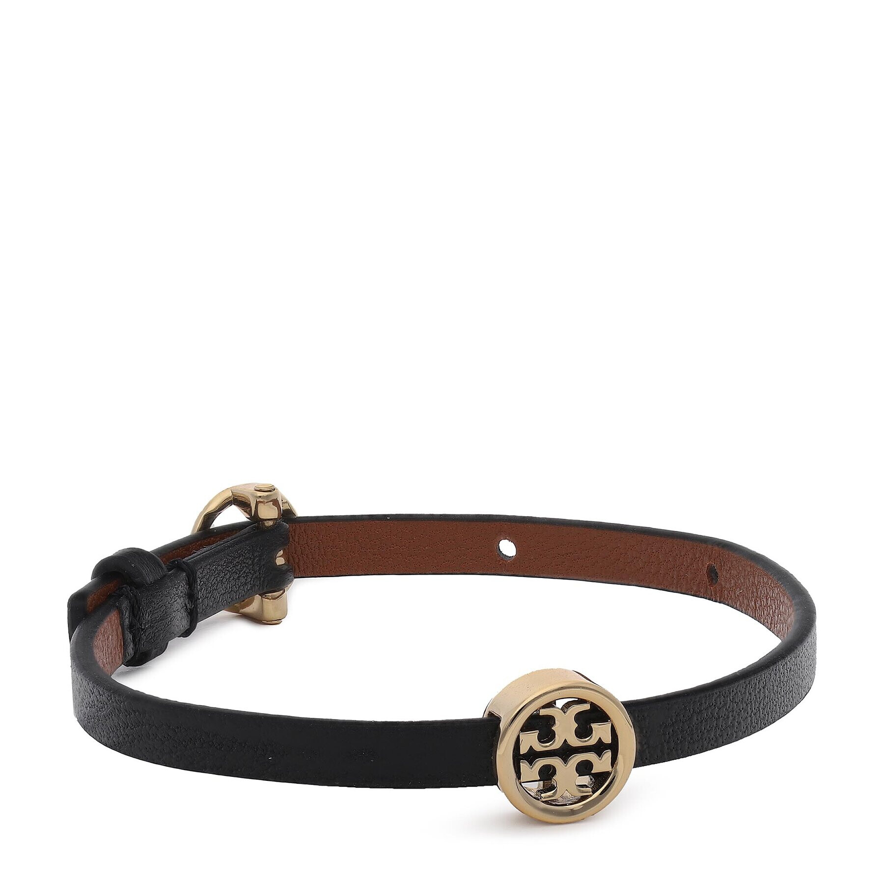 Tory Burch Гривна Miller Leather Bracelet 88955 Черен - Pepit.bg