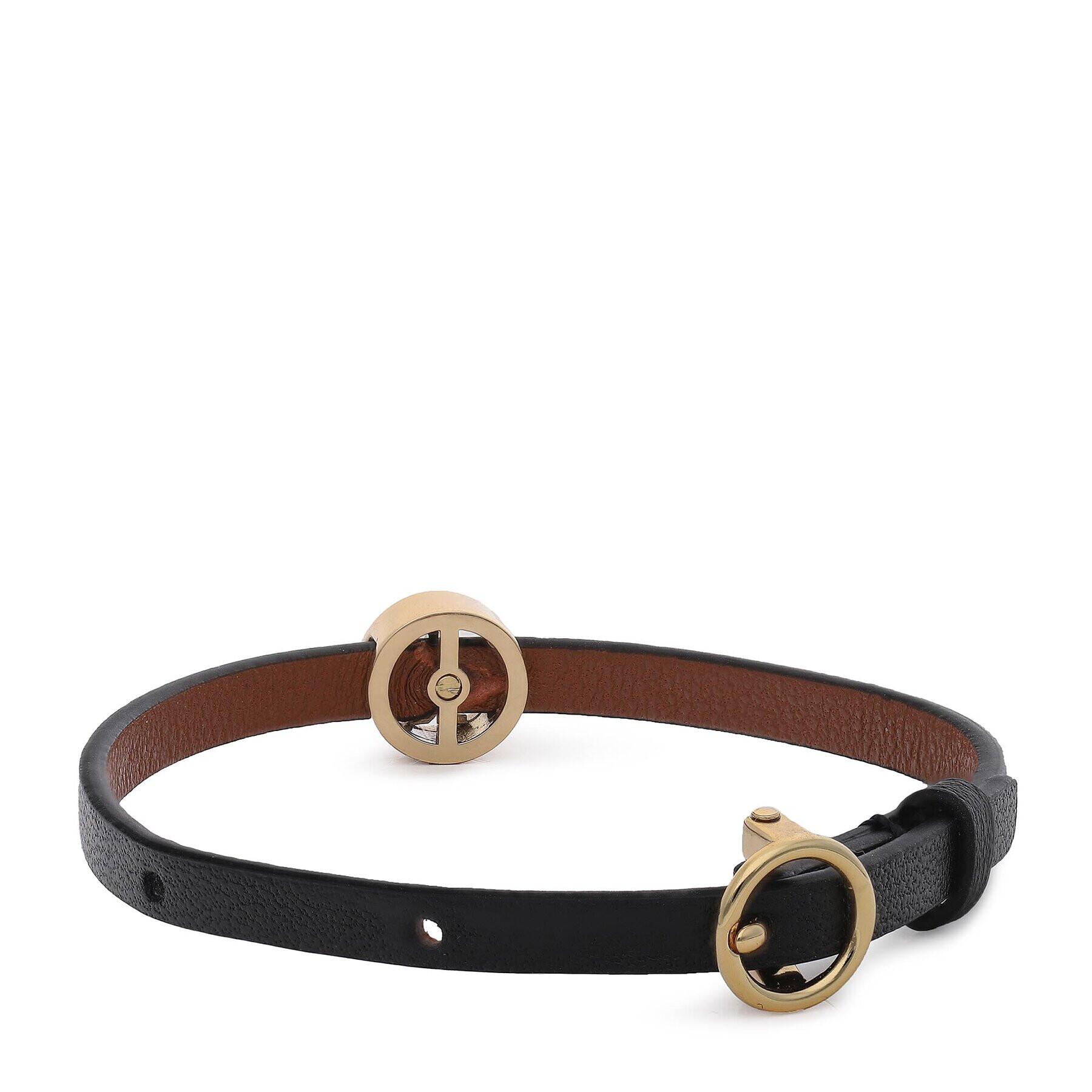 Tory Burch Гривна Miller Leather Bracelet 88955 Черен - Pepit.bg