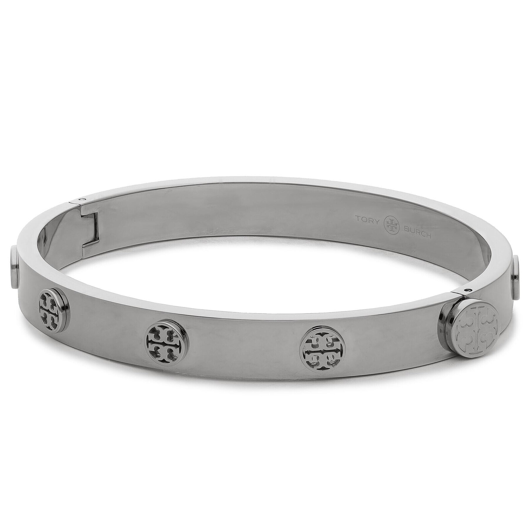 Tory Burch Гривна Miller Stud Hinge 78420 Сребрист - Pepit.bg