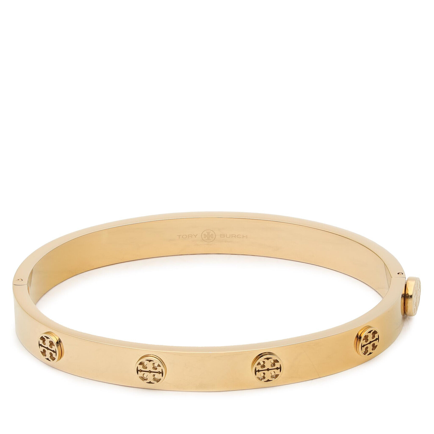 Tory Burch Гривна Miller Stud Hinge Bracelet 76881 Златист - Pepit.bg