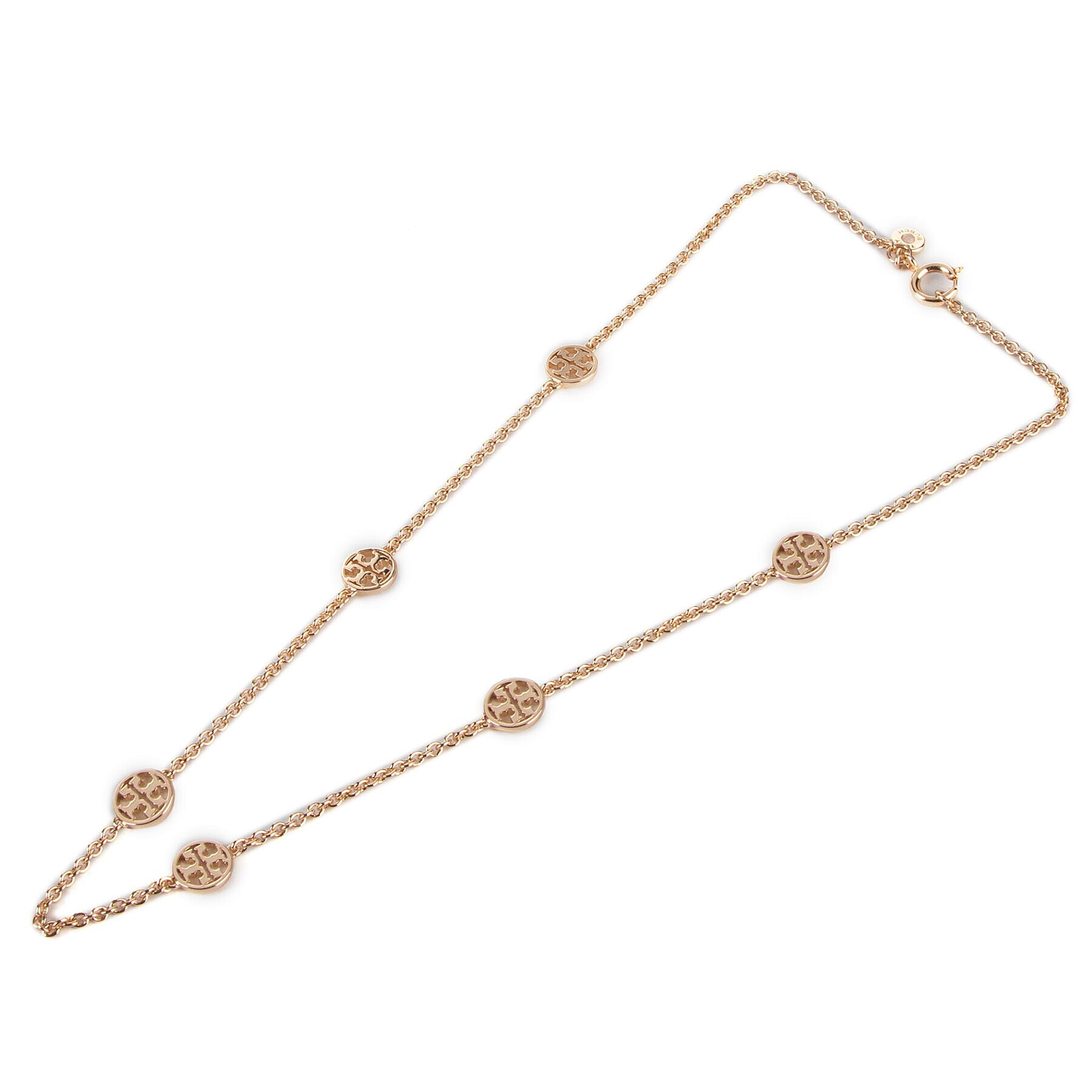 Tory Burch Колие Delicate Logo Necklace 37419 Златист - Pepit.bg
