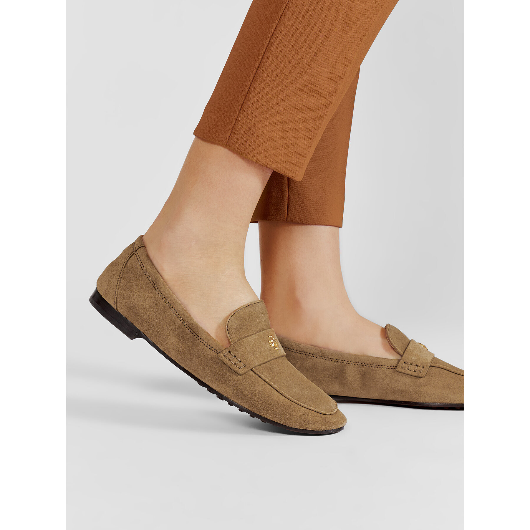 Tory Burch Лоуфъри Ballet Loafer 87258 Зелен - Pepit.bg