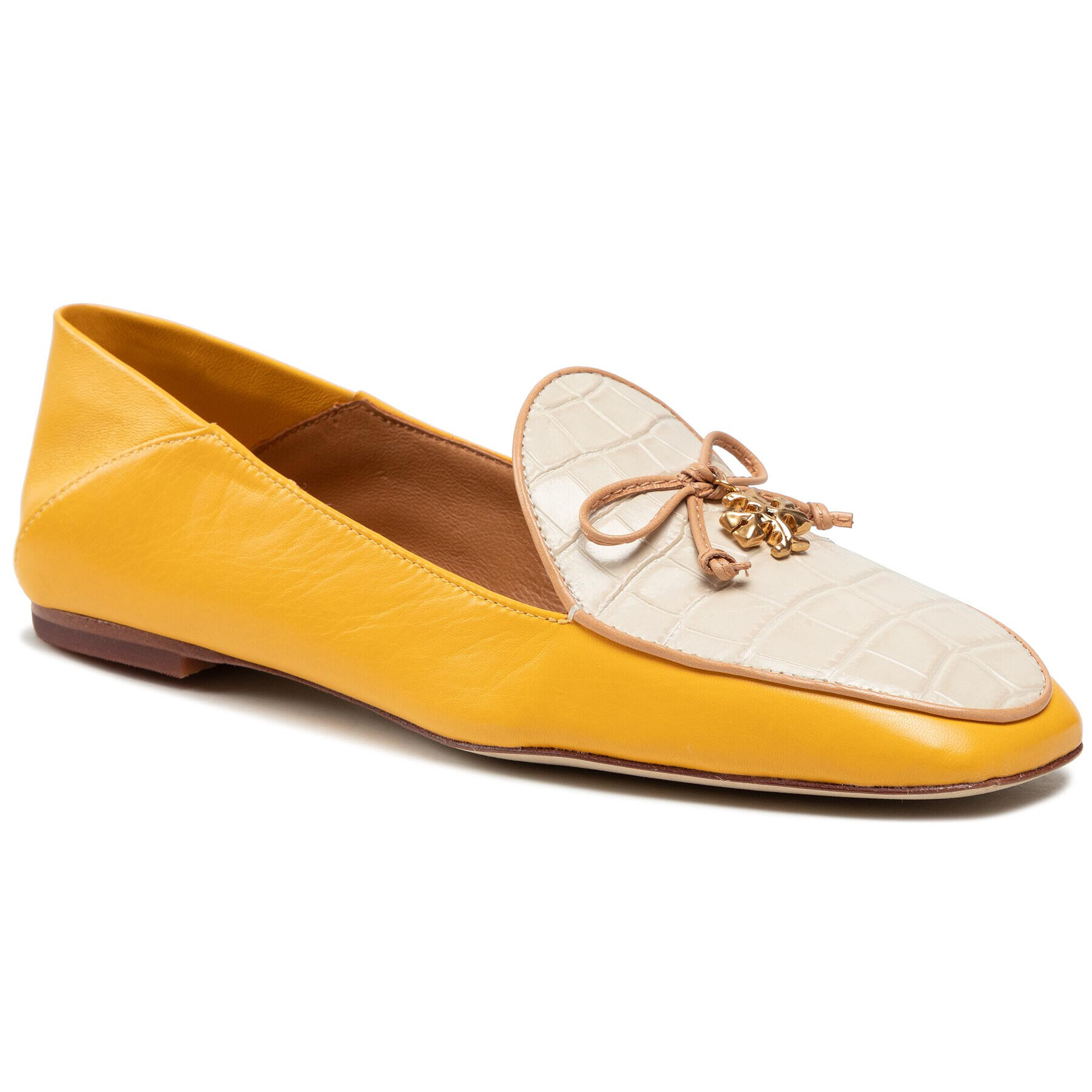 Tory Burch Лоуфъри Charm Loafer 83324 Жълт - Pepit.bg