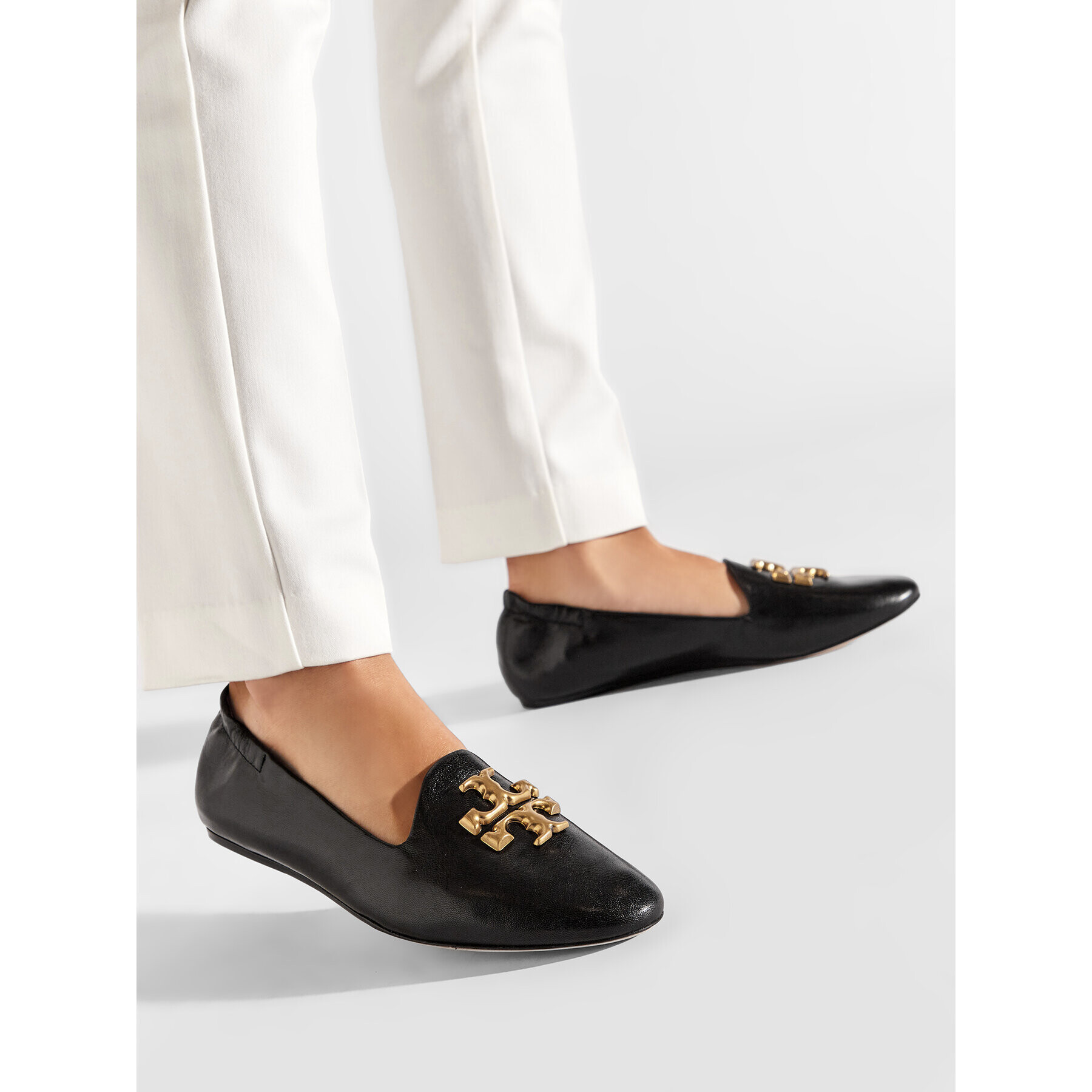 Tory Burch Лоуфъри Eleanor Loafer 84922 Черен - Pepit.bg