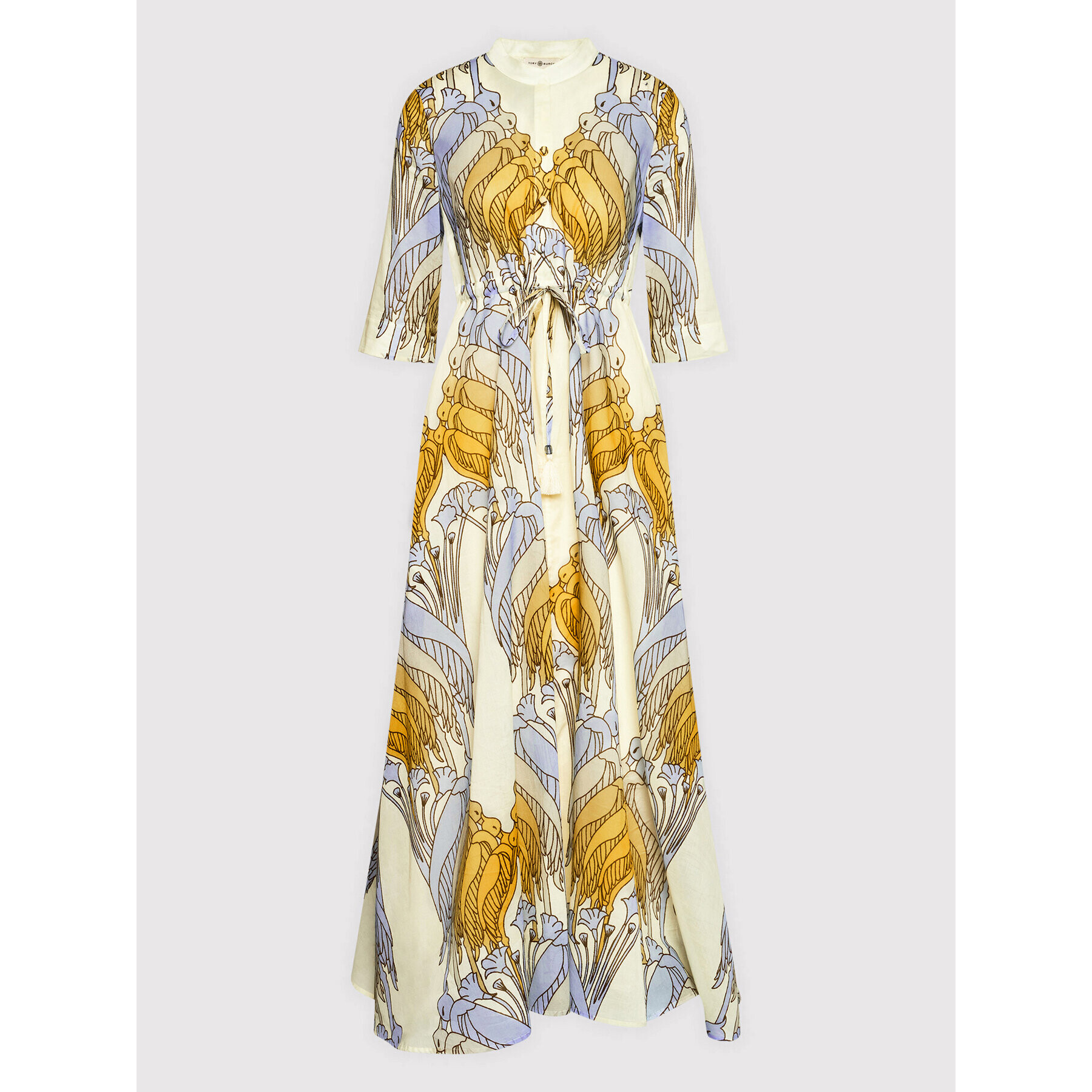 Tory Burch Ежедневна рокля Printed 83310 Бежов Relaxed Fit - Pepit.bg