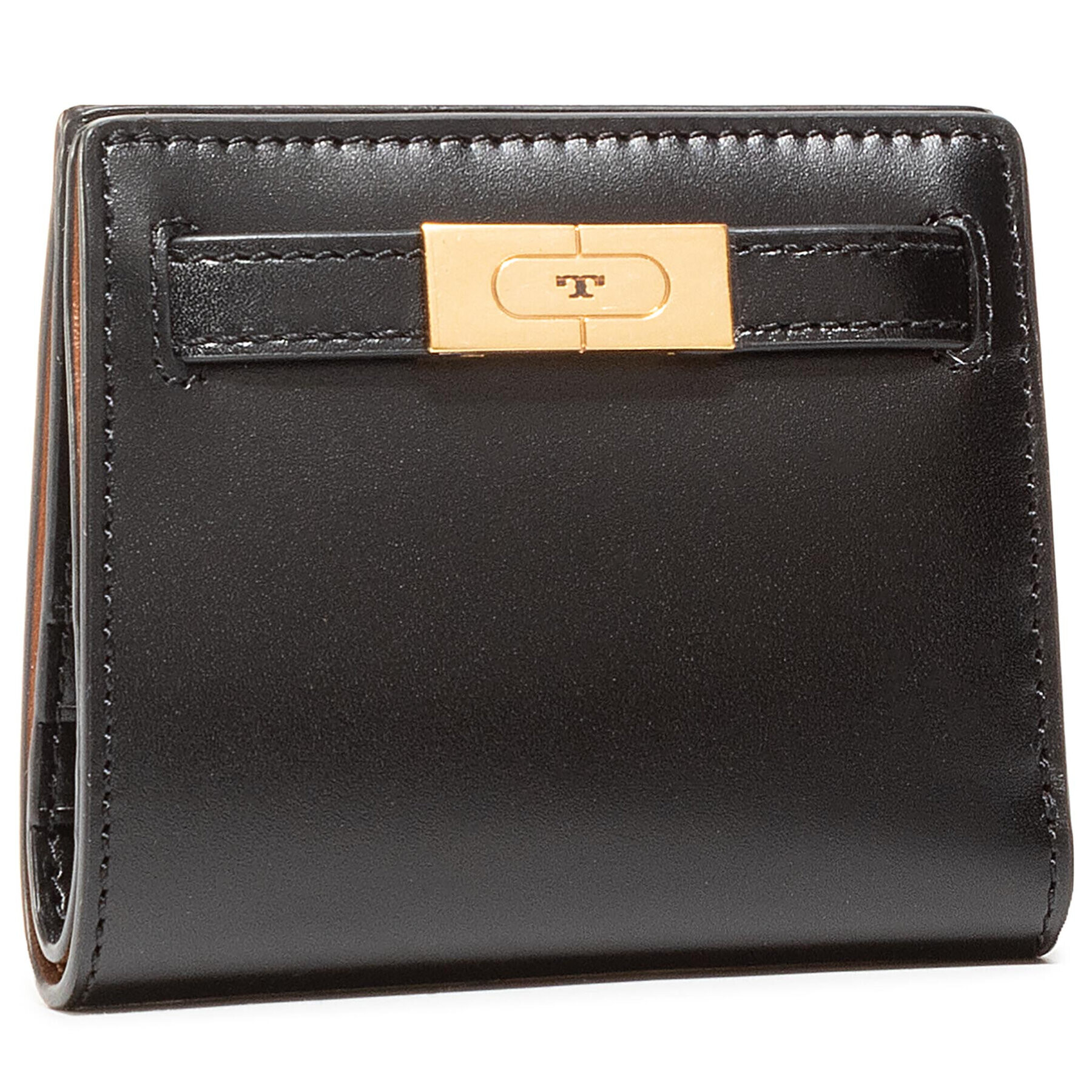 Tory Burch Малък дамски портфейл Lee Radziwill Mini Wallet 73584 Черен - Pepit.bg