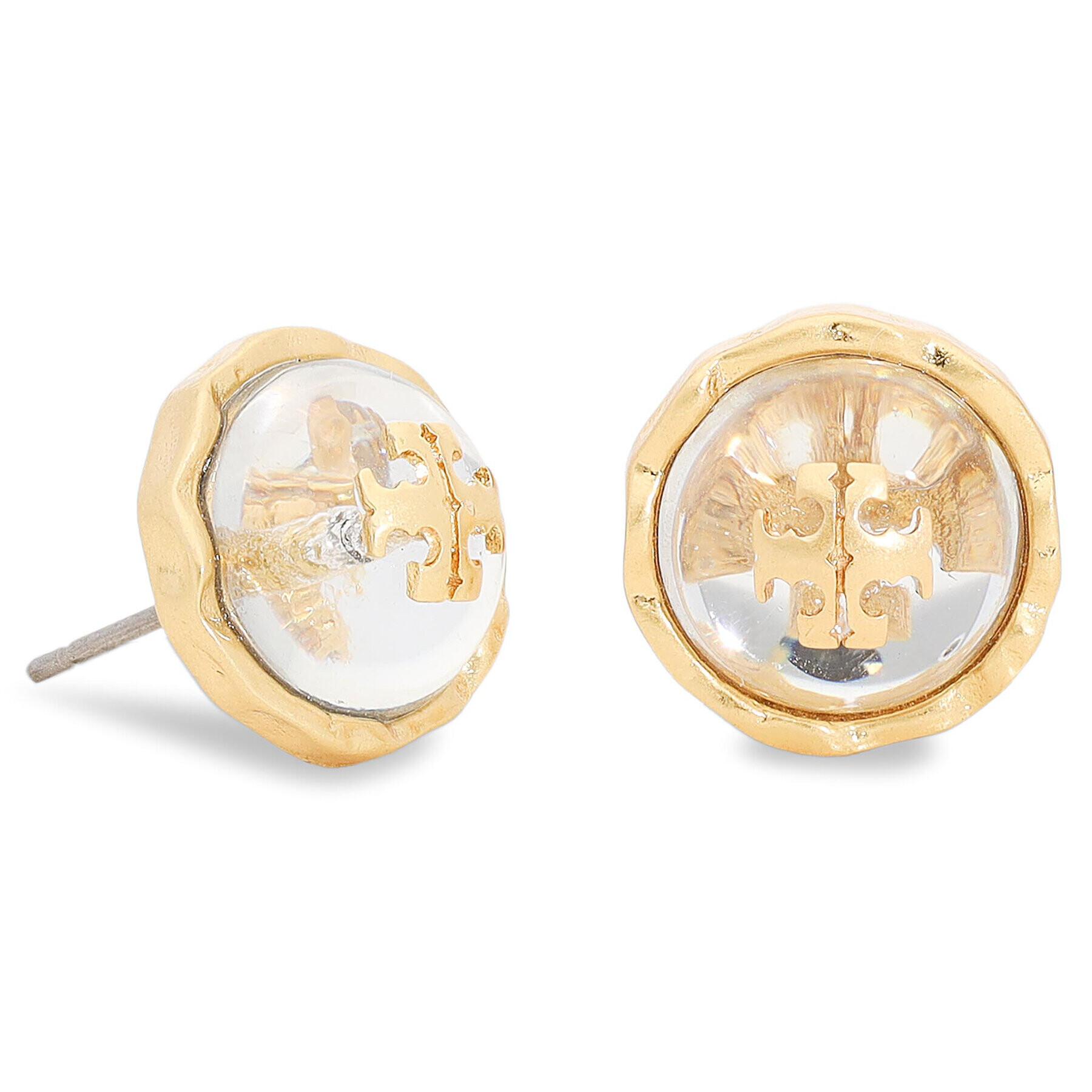 Tory Burch Обеца Roxanne Circle-Stud Earring 77311 Златист - Pepit.bg