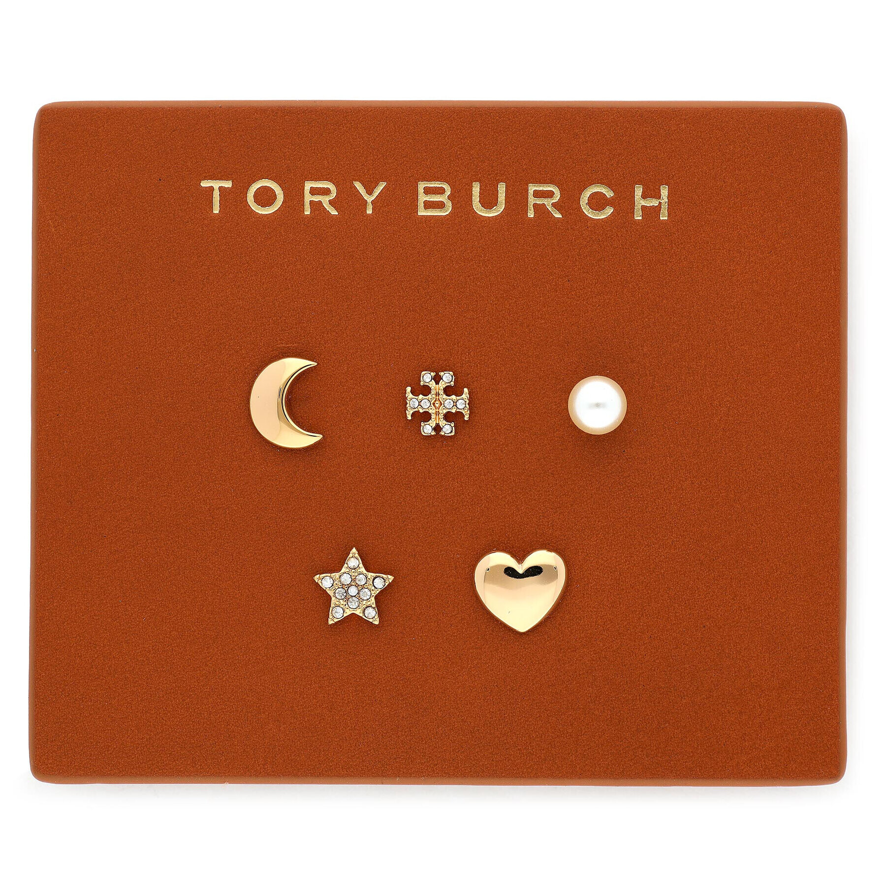 Tory Burch Обици Celestial Stud Set 78952 Златист - Pepit.bg