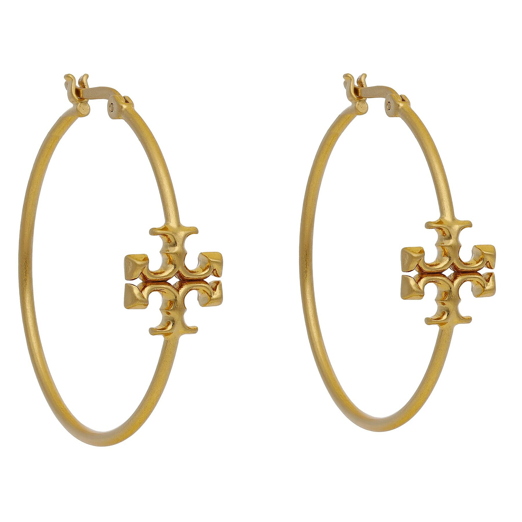Tory Burch Обици Kira Hoop Earring 83431 Златист - Pepit.bg