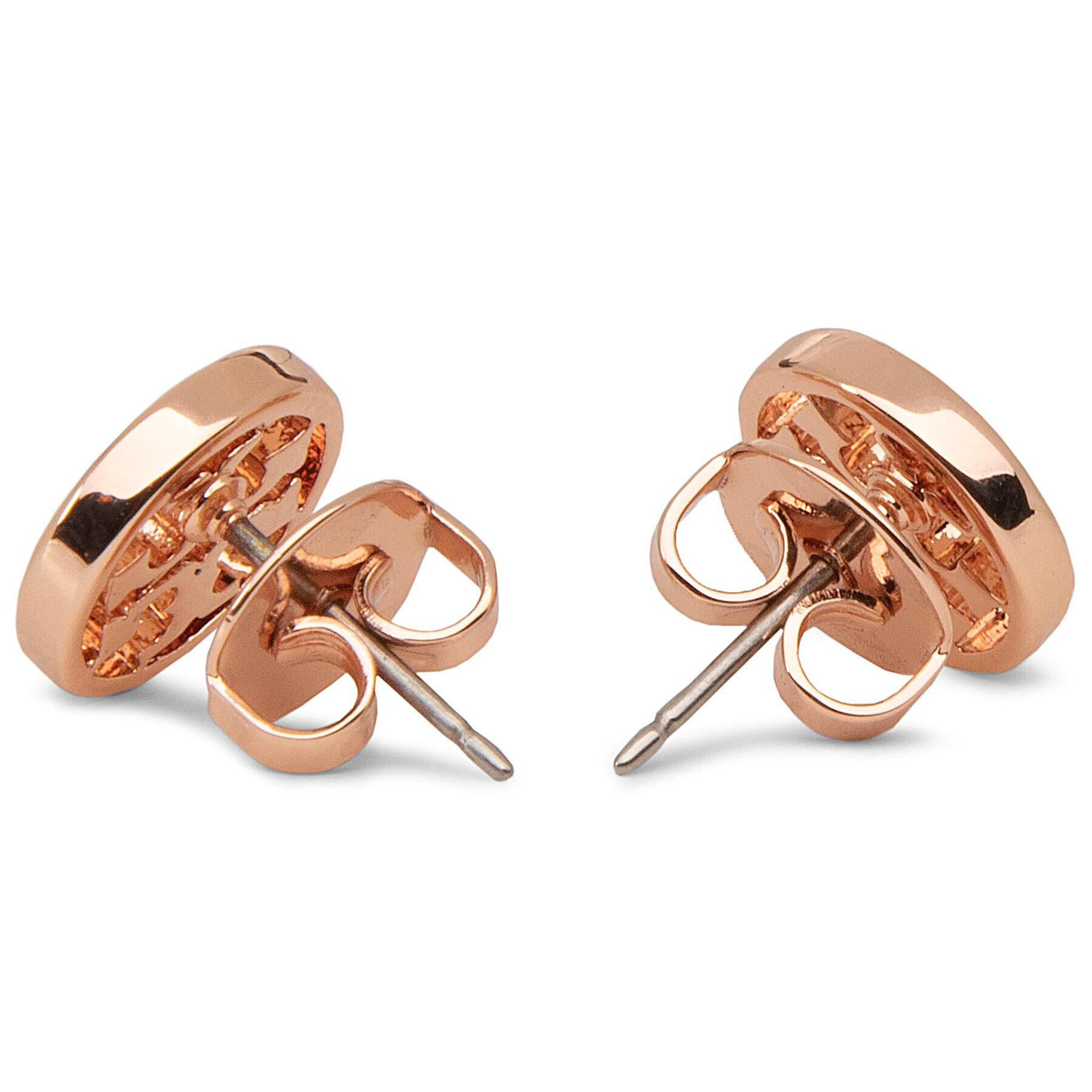 Tory Burch Обици Logo Circle Stud Earring 11165518 Златист - Pepit.bg