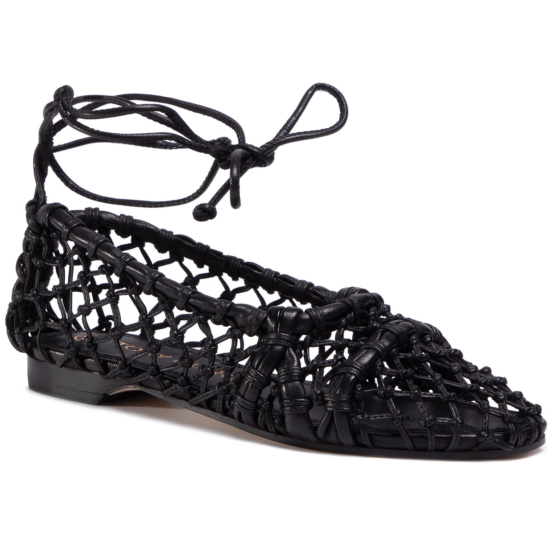 Tory Burch Обувки Helena 15Mm Mesh Lace Flat 71671 Черен - Pepit.bg
