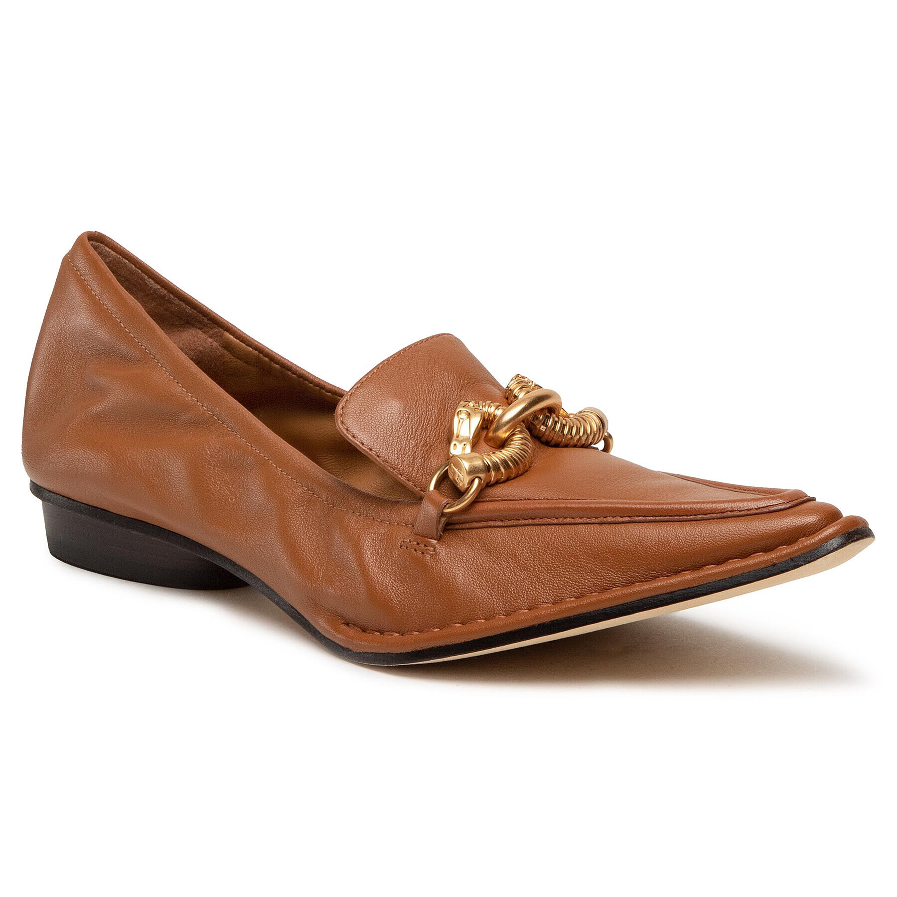 Tory Burch Обувки Jessa Pointy Toe Loafer 80066 Кафяв - Pepit.bg