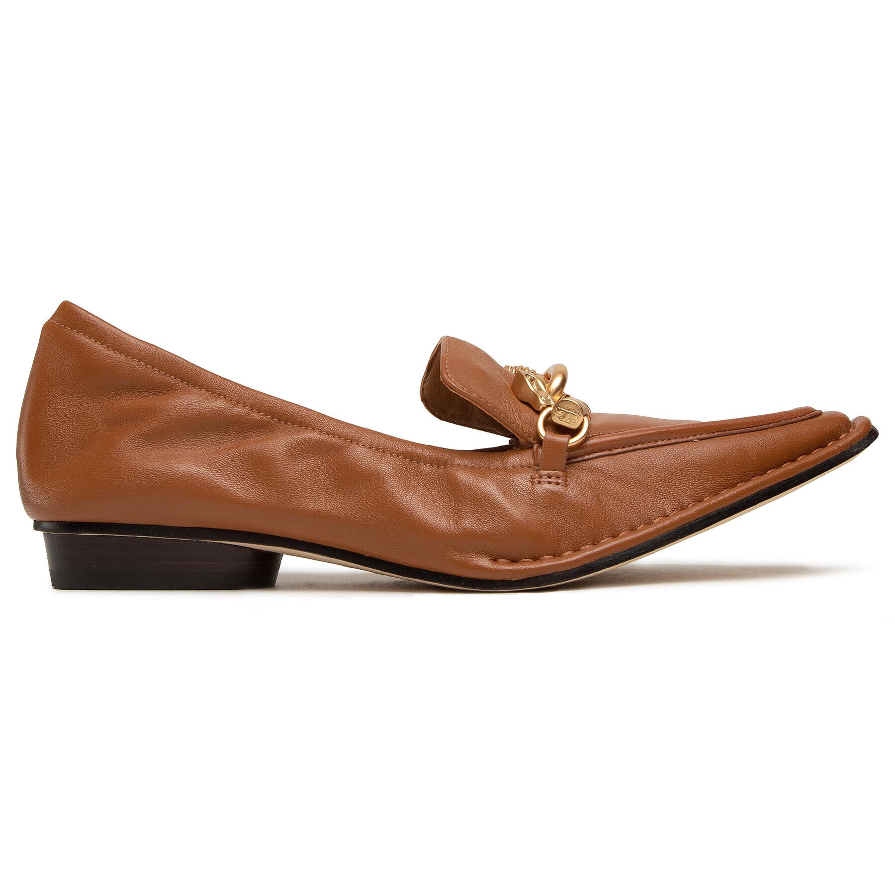 Tory Burch Обувки Jessa Pointy Toe Loafer 80066 Кафяв - Pepit.bg