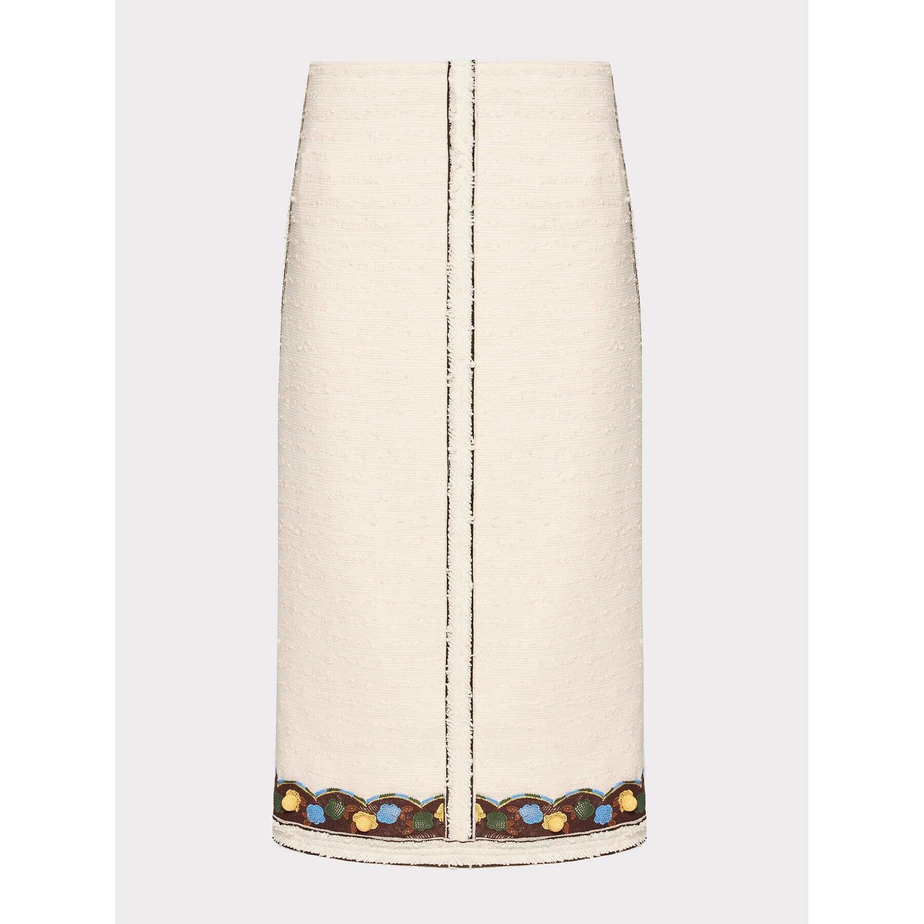 Tory Burch Пола тип трапец Tweed 83582 Бежов Regular Fit - Pepit.bg