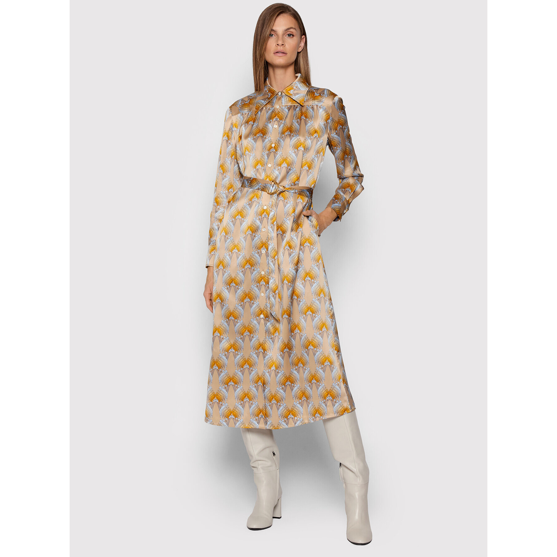 Tory Burch Рокля тип риза 87406 Цветен Relaxed Fit - Pepit.bg