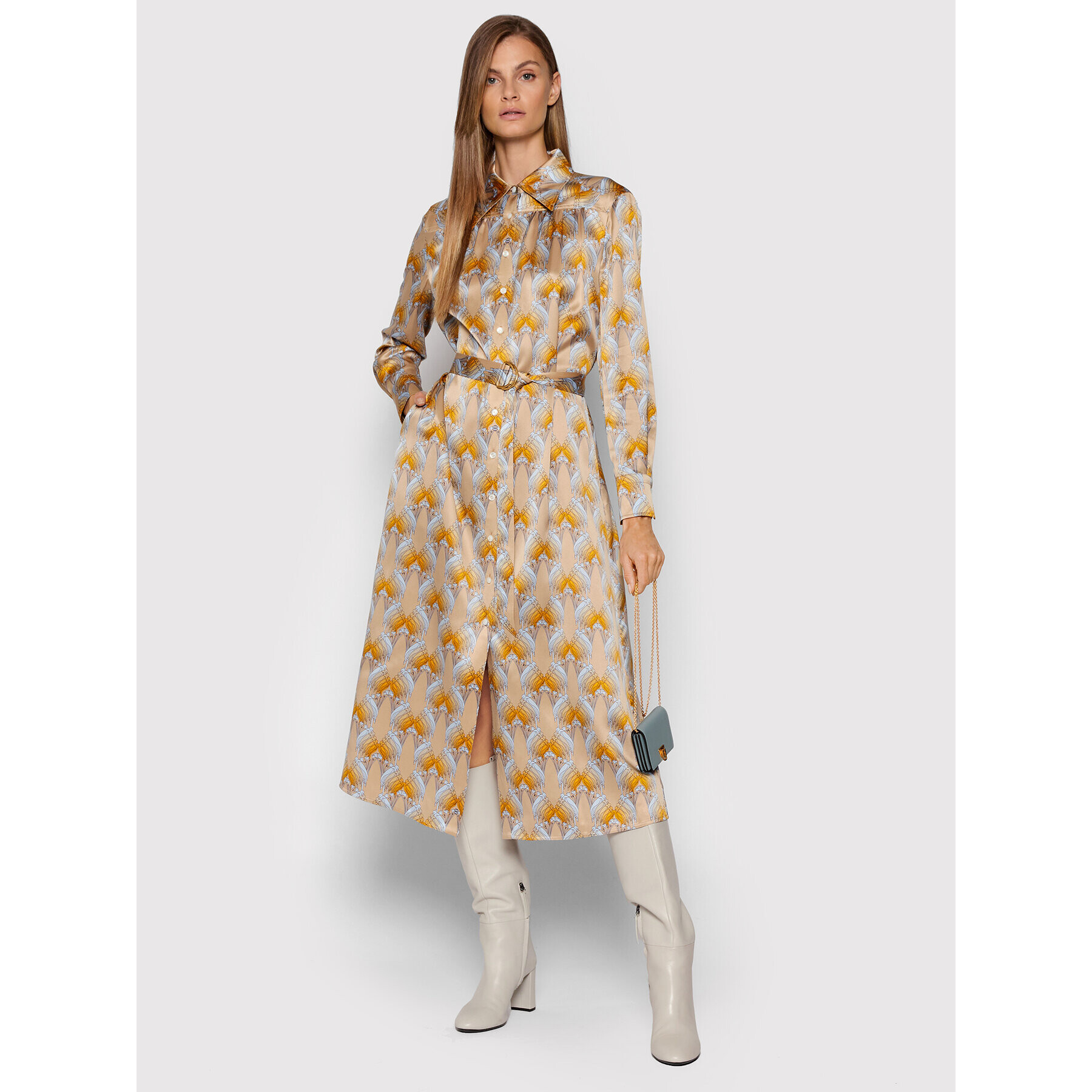 Tory Burch Рокля тип риза 87406 Цветен Relaxed Fit - Pepit.bg
