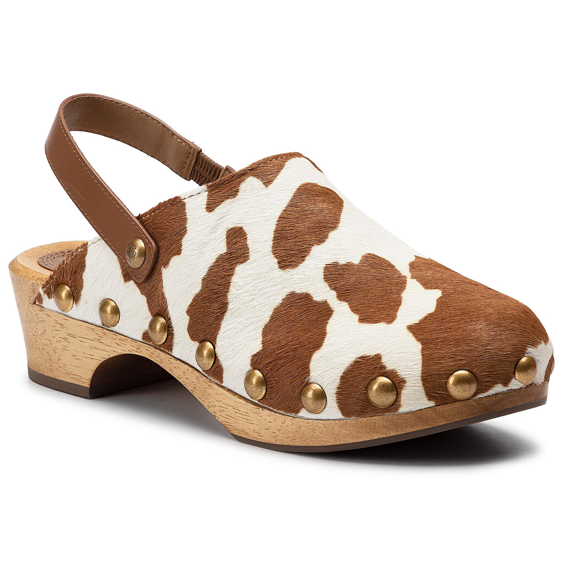 Tory Burch Сабо Blythe 50MM Studded Clog 56904 Бял - Pepit.bg