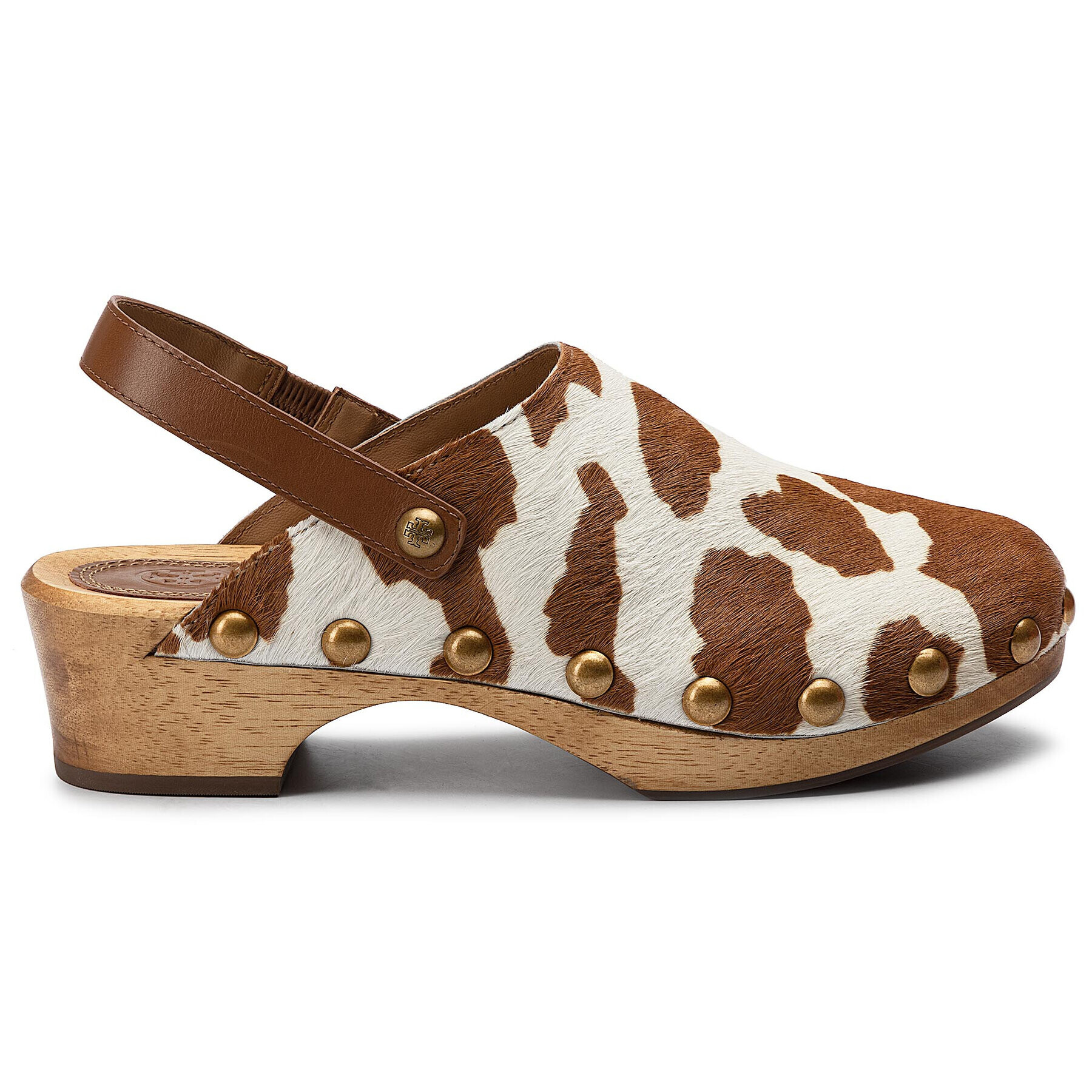 Tory Burch Сабо Blythe 50MM Studded Clog 56904 Бял - Pepit.bg