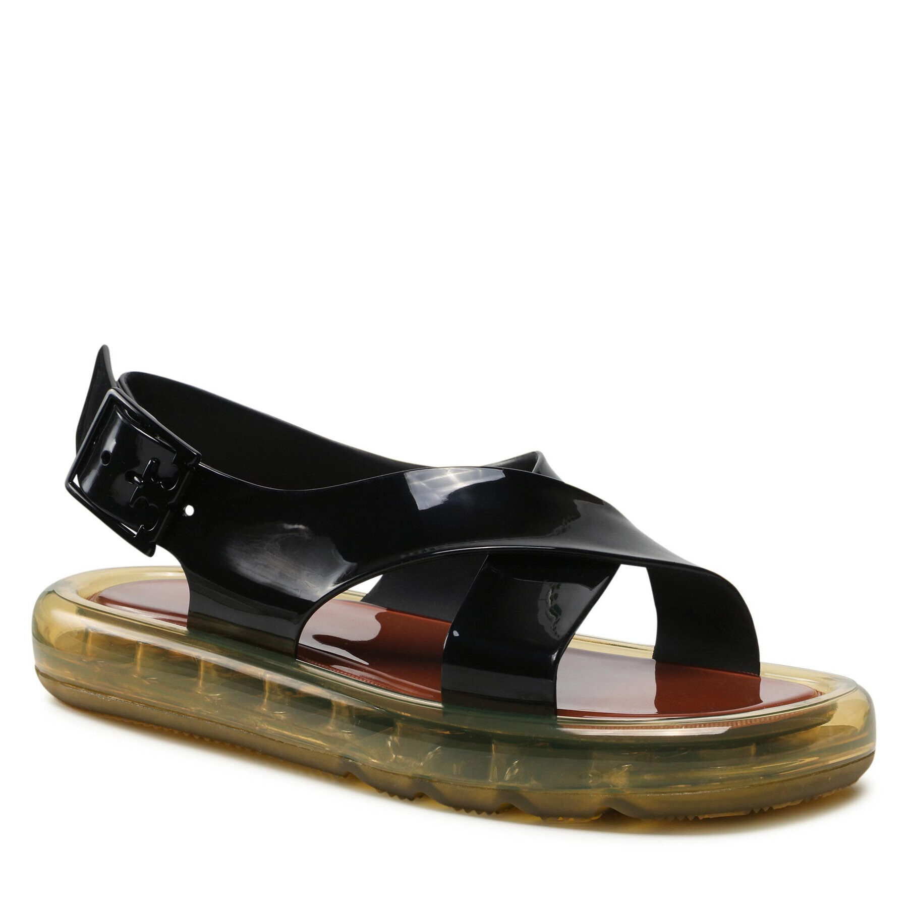 Tory Burch Сандали Criss Cross Bubble Jelly 87700 Черен - Pepit.bg