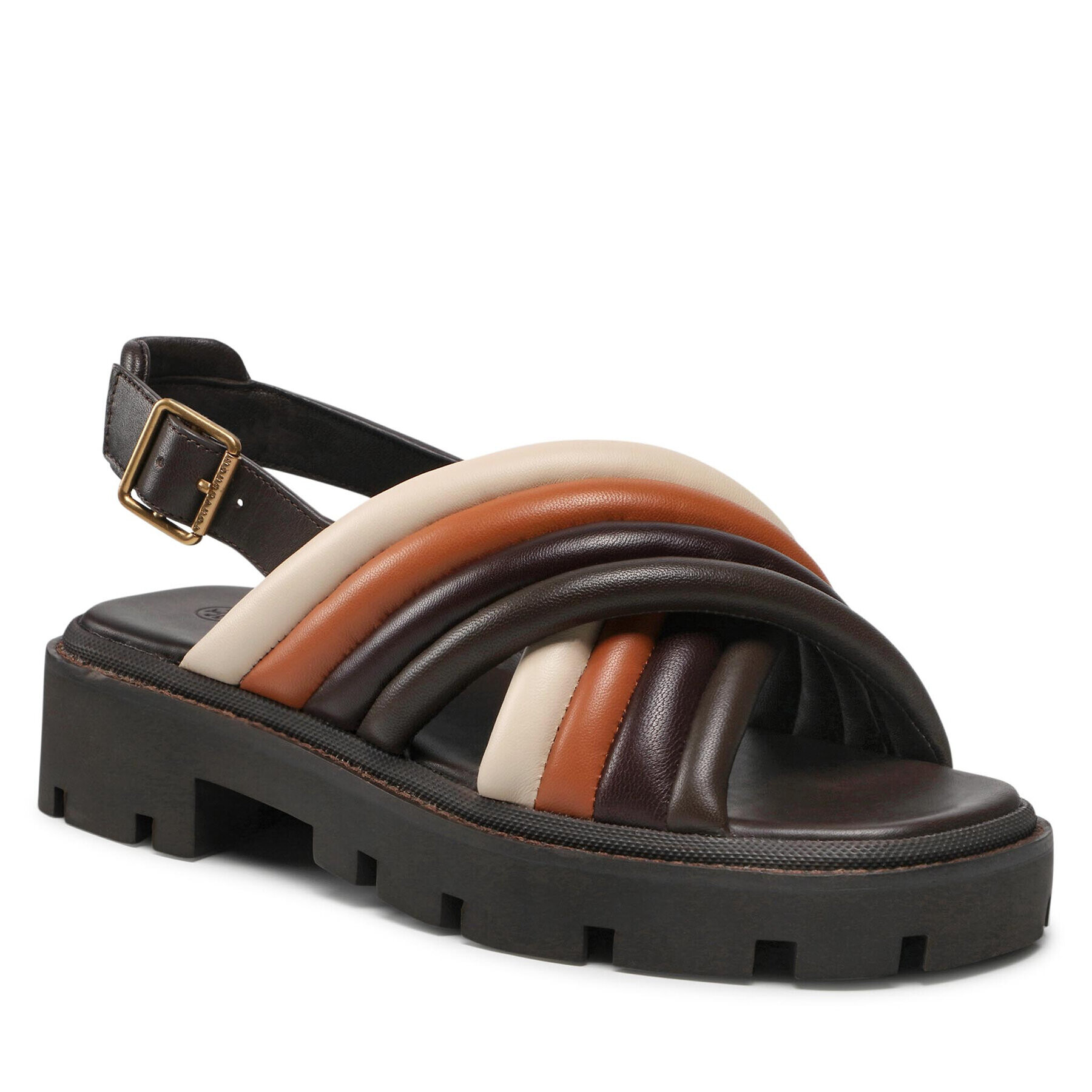 Tory Burch Сандали Lug Sole Sandal 90537 Кафяв - Pepit.bg