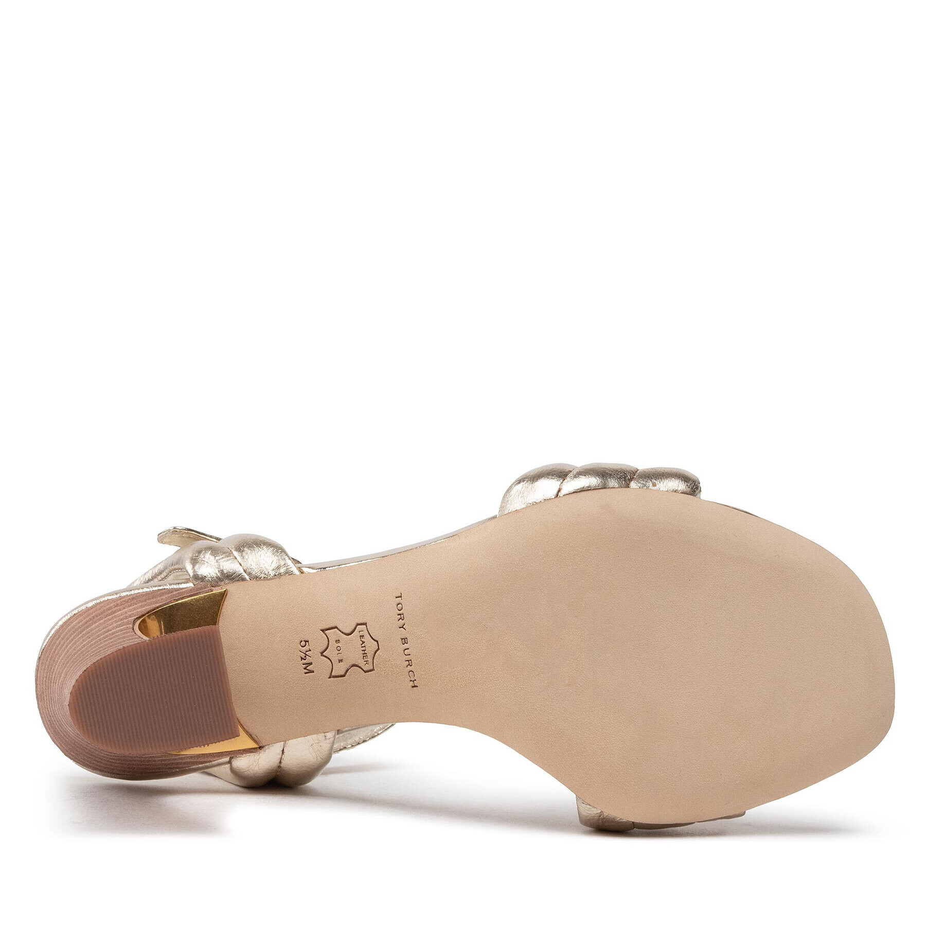 Tory Burch Сандали Puffed Up Sandal 100mm 137054 Златист - Pepit.bg