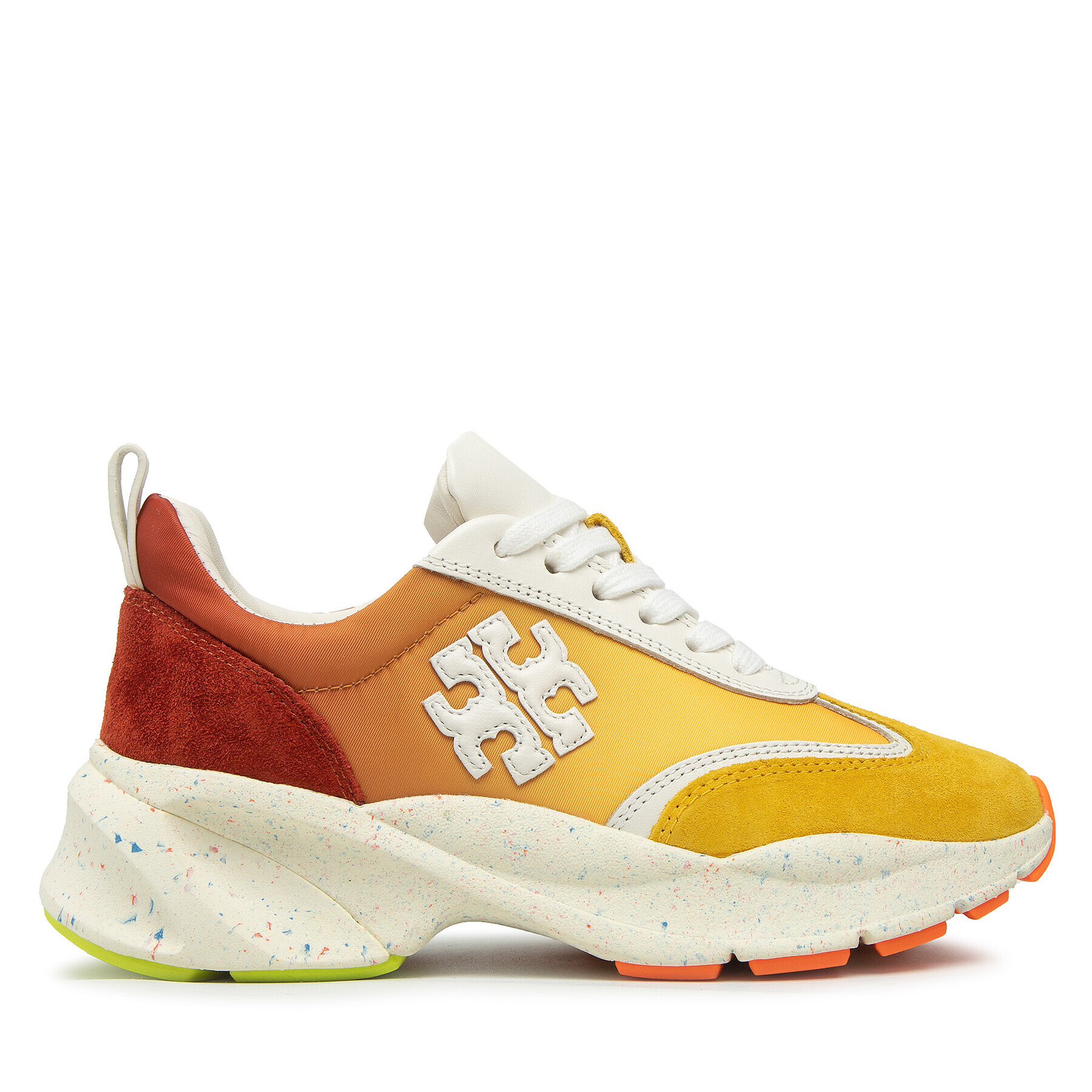 Tory Burch Сникърси Good Luck Trainer 83833 Жълт - Pepit.bg