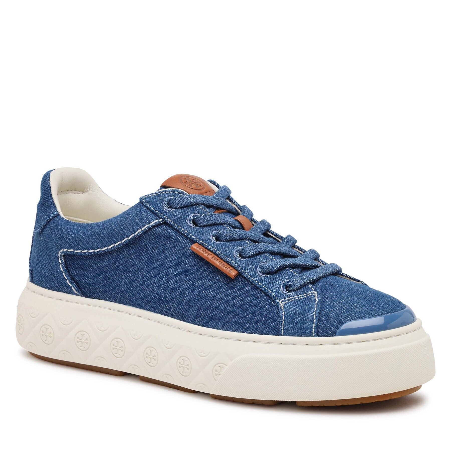 Tory Burch Сникърси Ladybug Sneaker 150228 Син - Pepit.bg