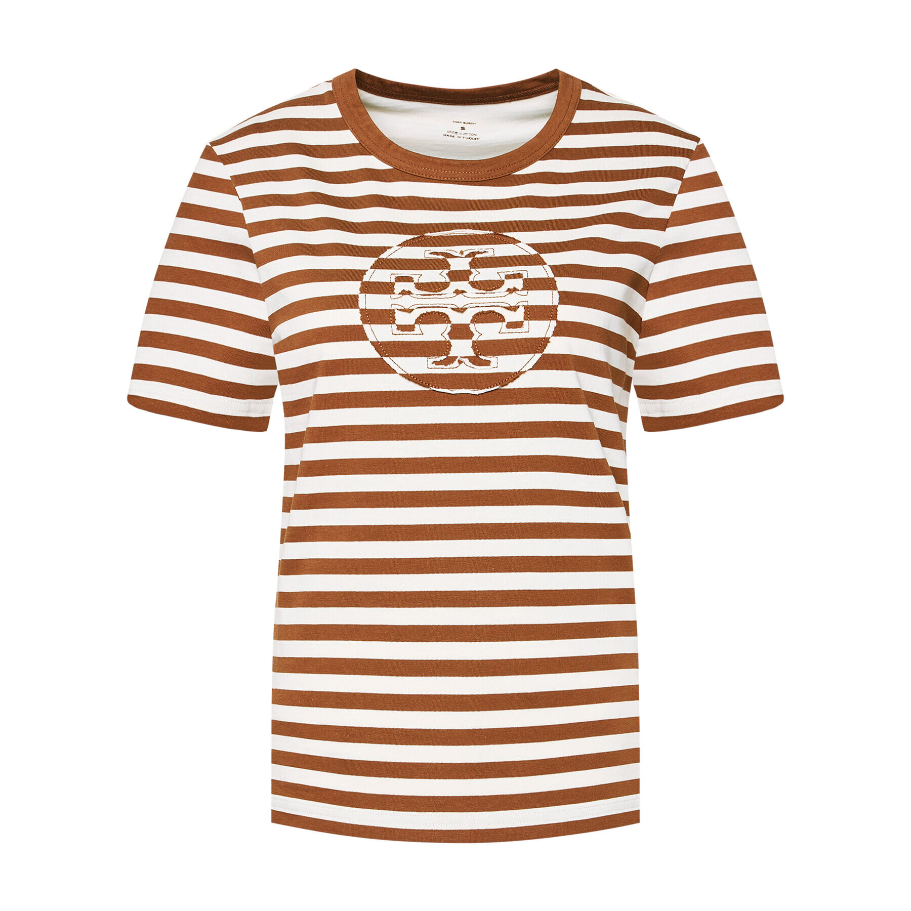 Tory Burch Тишърт Striped Logo 63871 Цветен Regular Fit - Pepit.bg