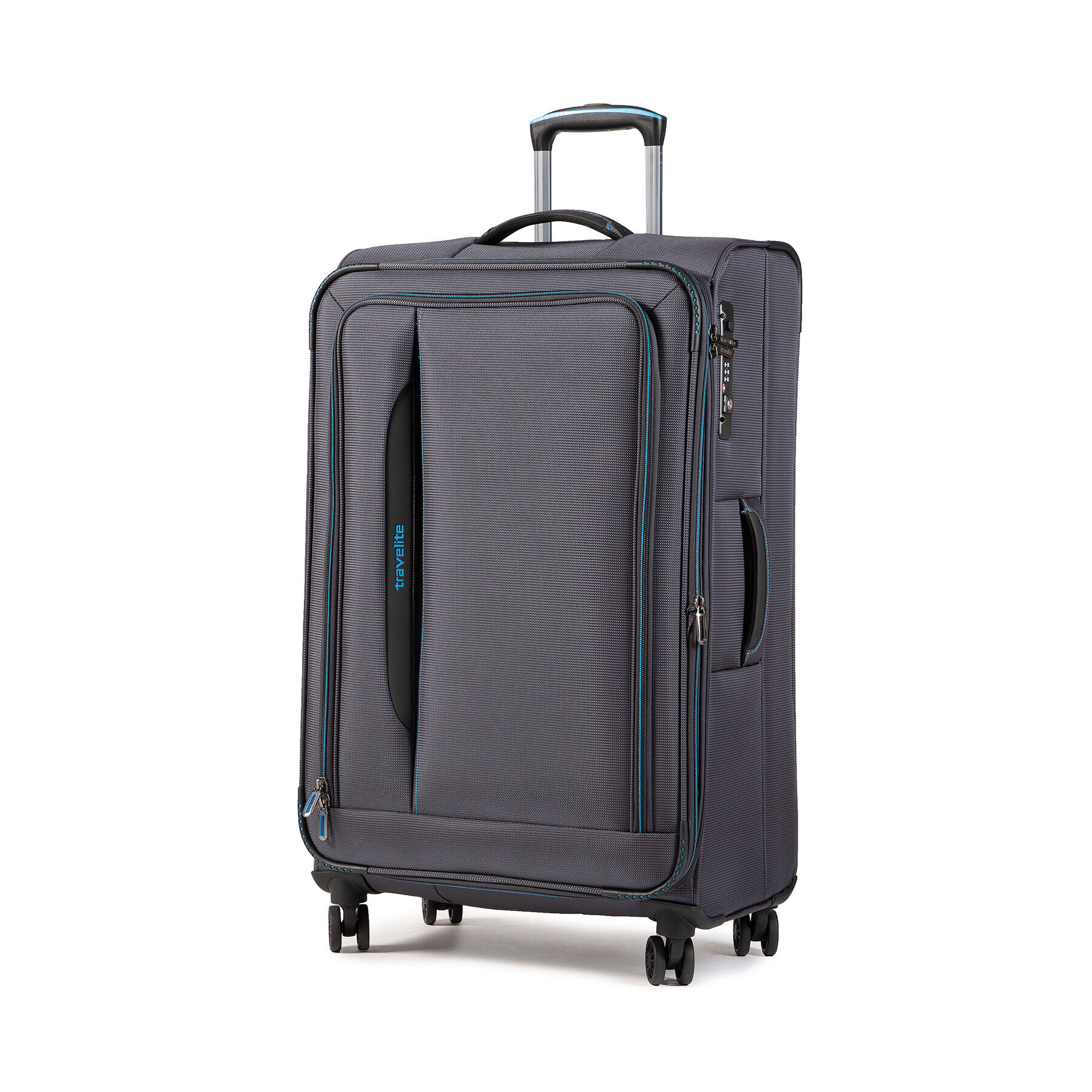 Travelite Голям текстилен куфар Crosslite 089549-04 Сив - Pepit.bg