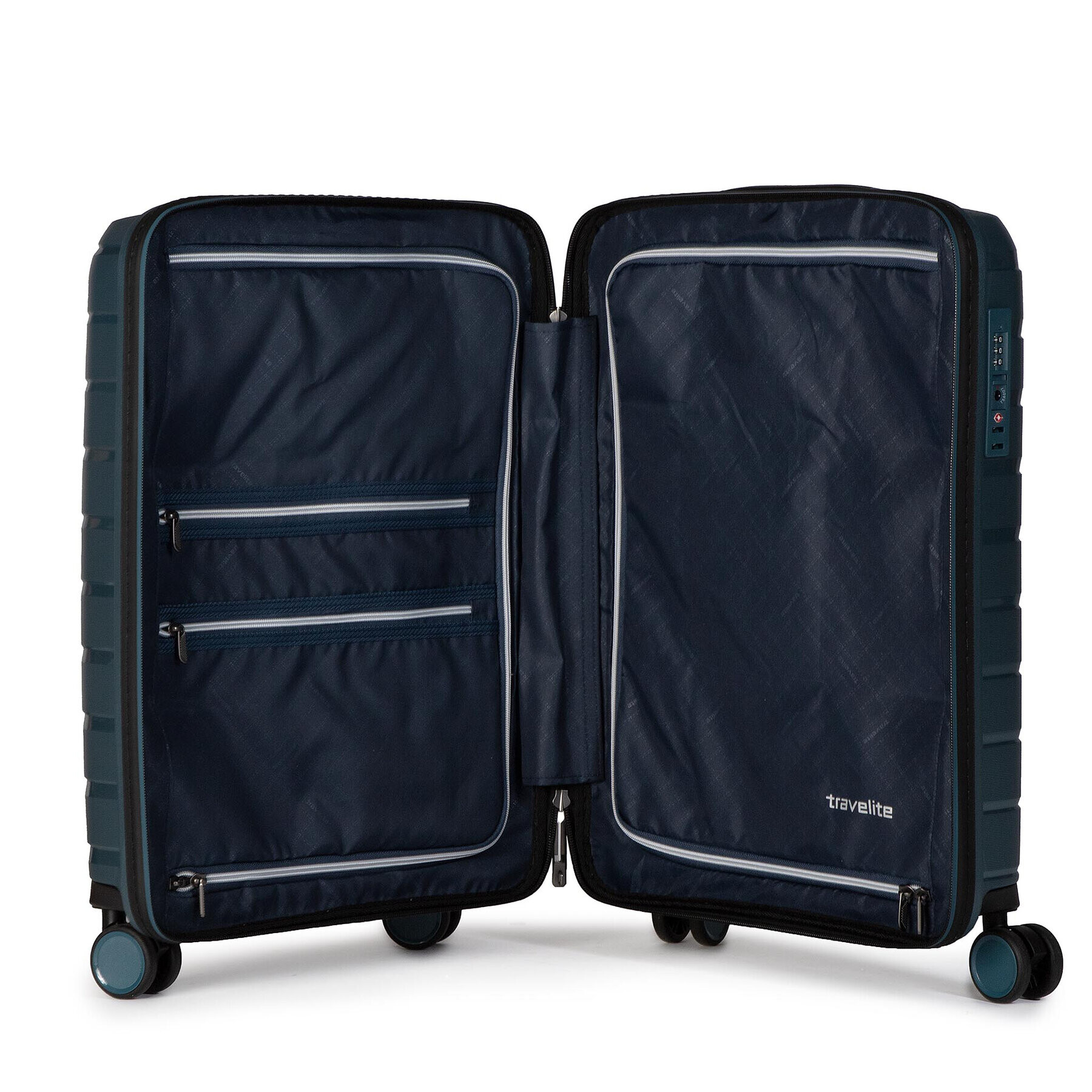 Travelite Малък твърд куфар Air Base 075347-25 Син - Pepit.bg