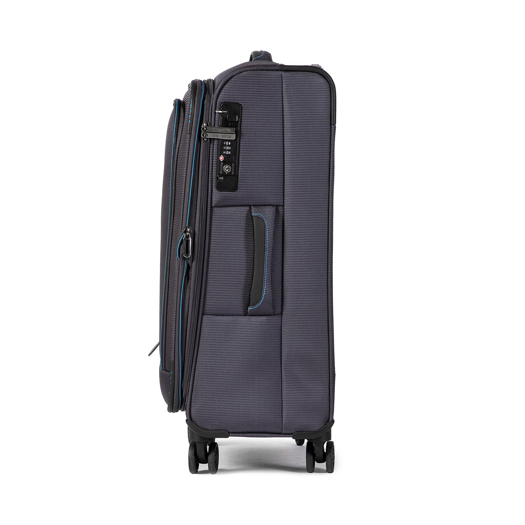 Travelite Среден текстилен куфар Crosslite 89548-04 Сив - Pepit.bg