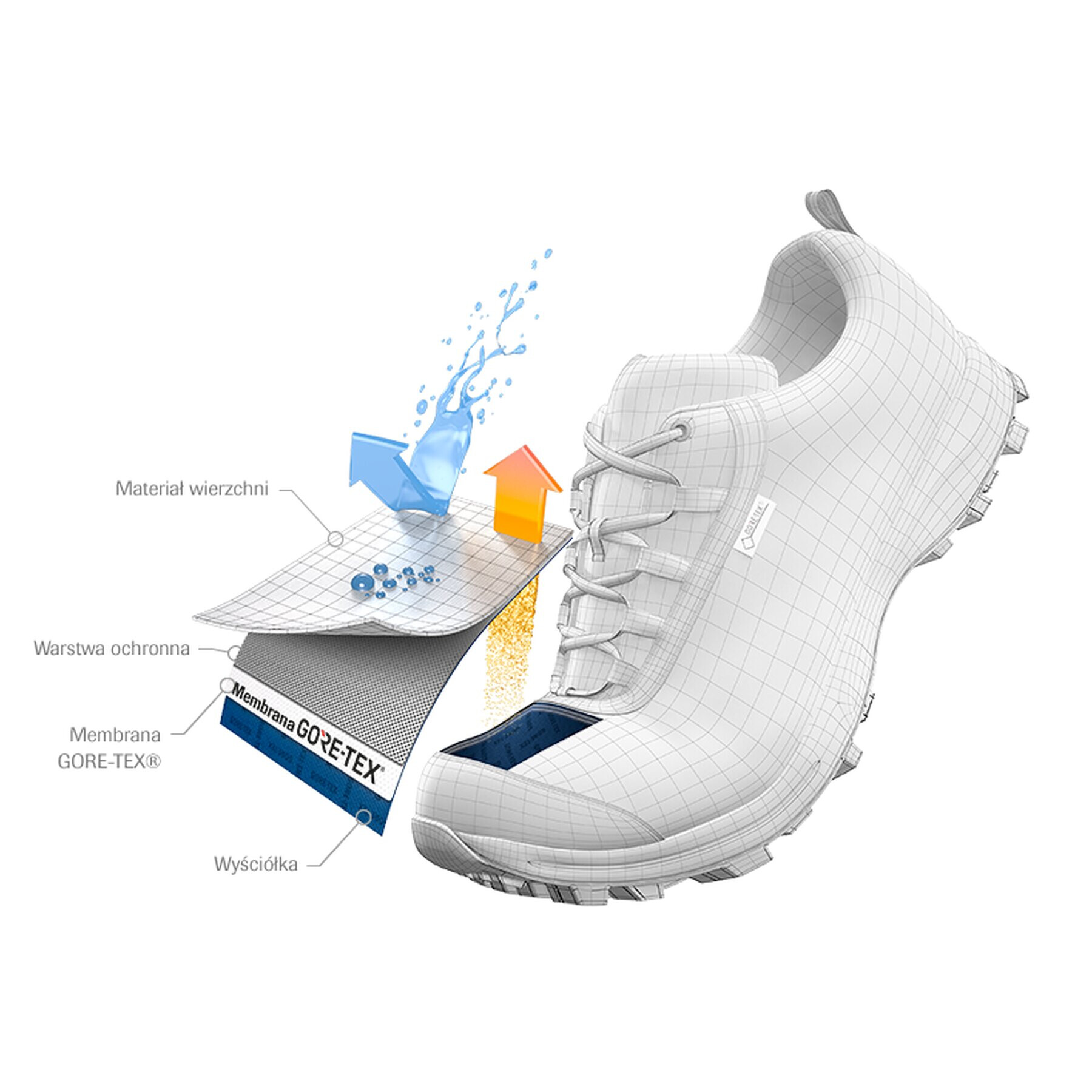 Treksta Туристически Brevik Low Lace Gtx GORE-TEX Черен - Pepit.bg