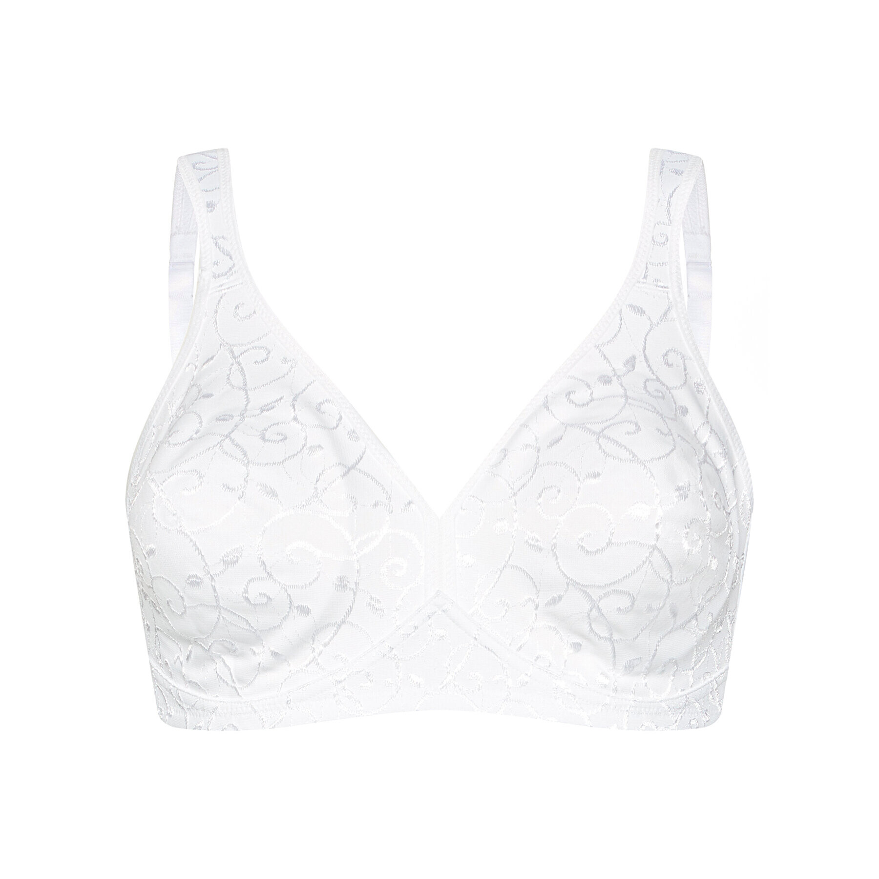 Triumph Безшевен сутиен Elegant Cotton 10100175 Бял - Pepit.bg