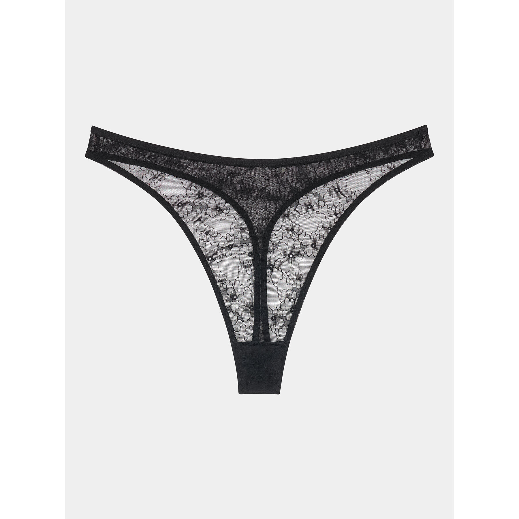 Triumph Бикини тип прашка Bright Spotlight High Leg string 10216476 Черен - Pepit.bg