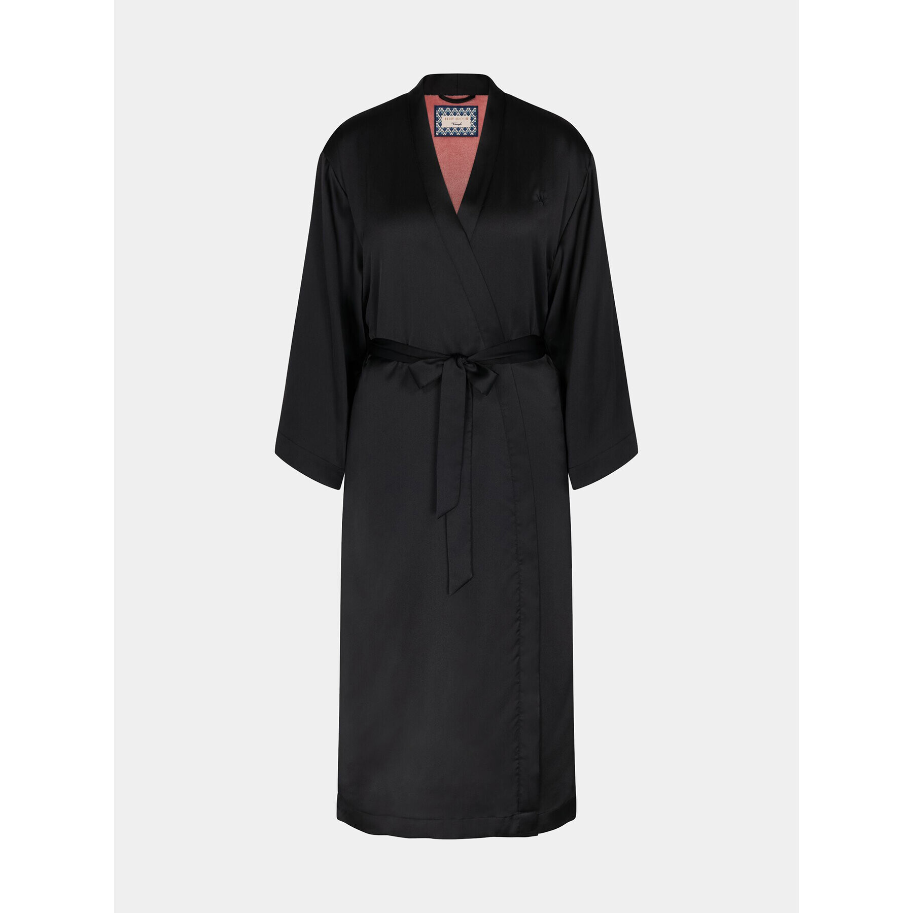 Triumph Халат Robes Satin Robe 01 10216534 Черен - Pepit.bg