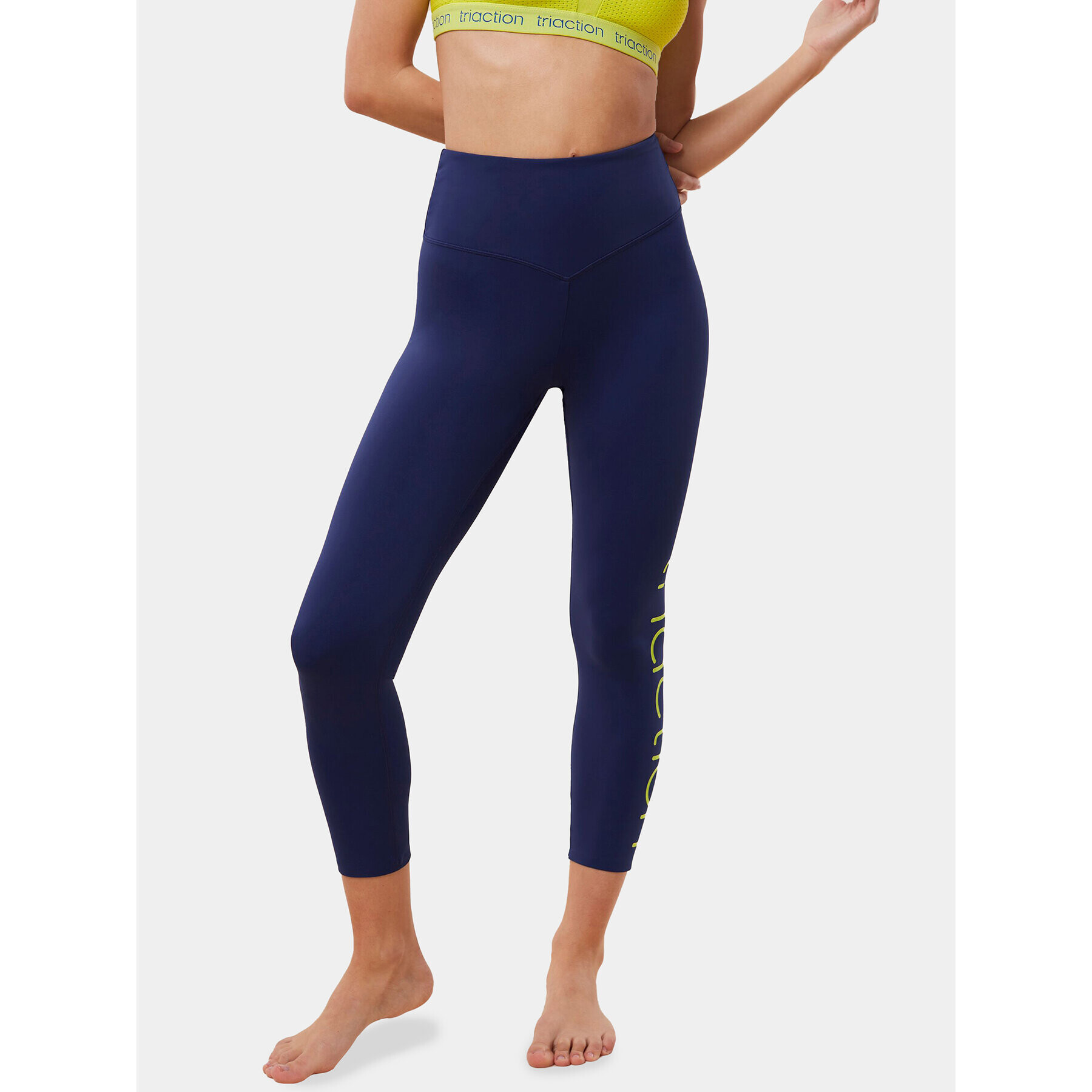 Triumph Клин Cardio RTW 7/8 High Waist Leggings Logo 10215957 Тъмносин Slim Fit - Pepit.bg