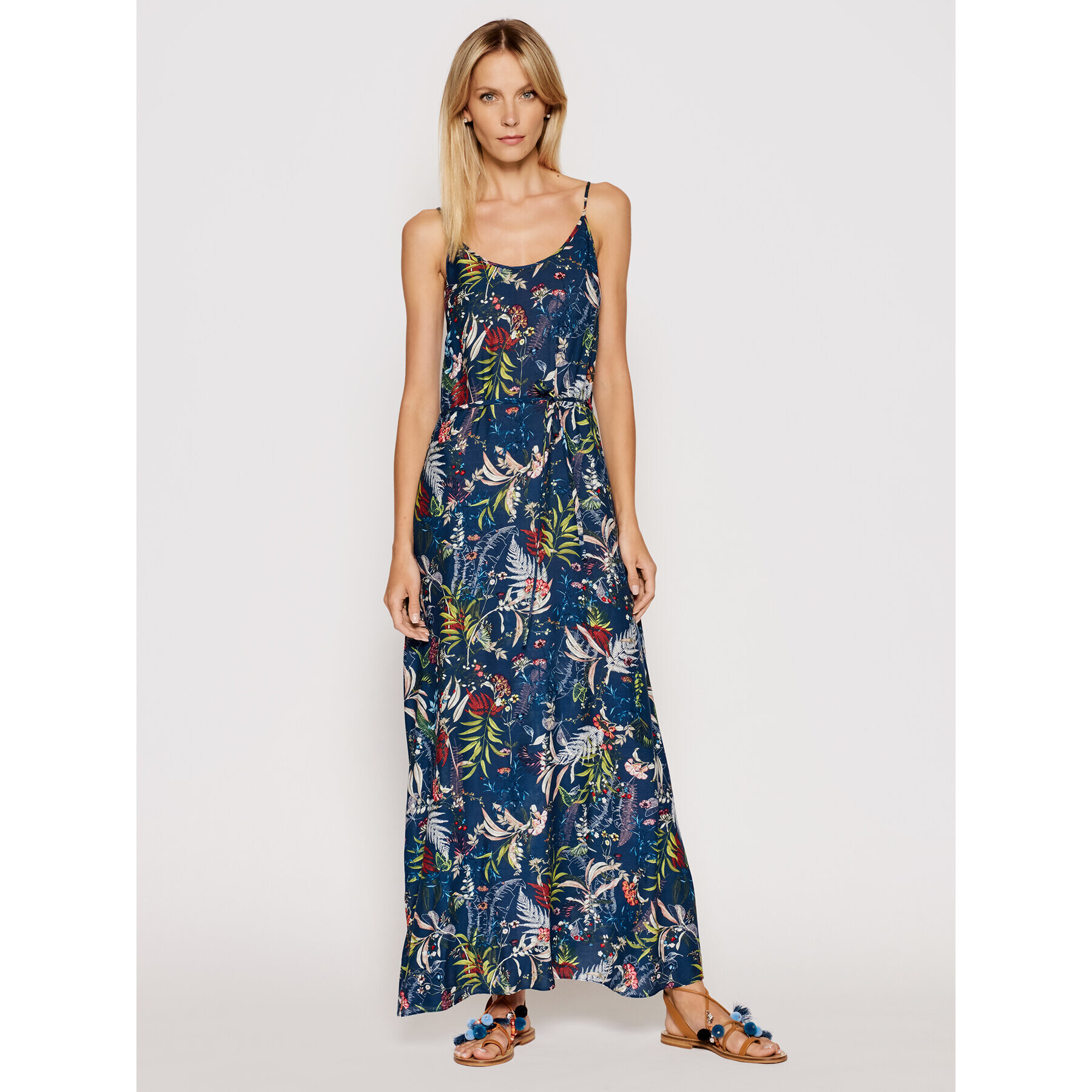 Triumph Лятна рокля Botanical 10207930 Тъмносин Regular Fit - Pepit.bg