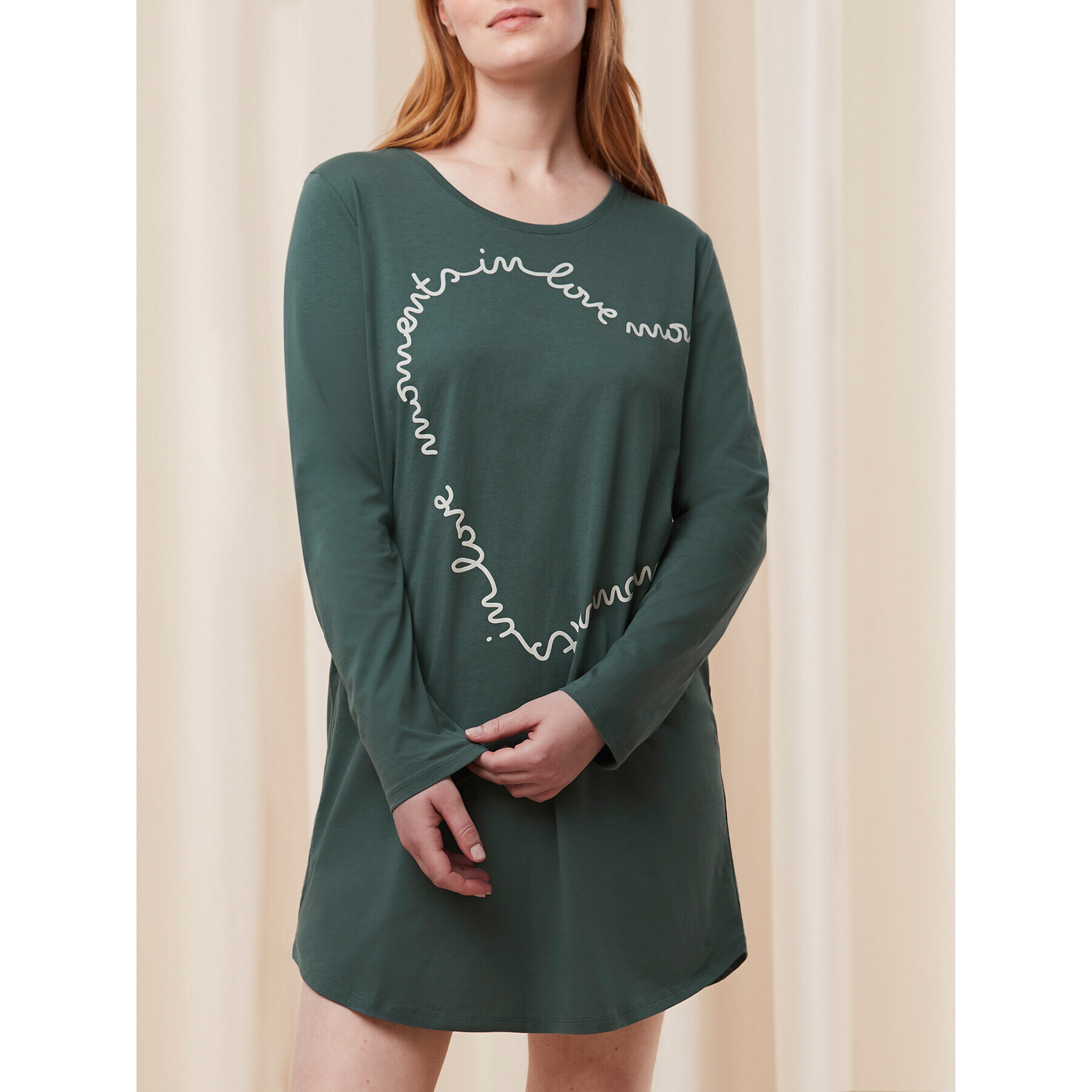 Triumph Нощница Nightdresses NDK 03 LSL X 10216556 Зелен - Pepit.bg