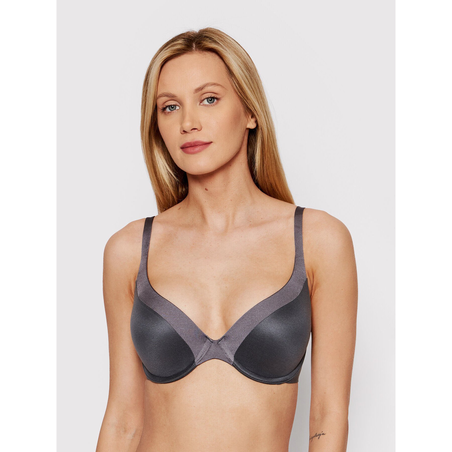 Triumph Сутиен push-up Body Make-Up Soft Touch 10205991 Сив - Pepit.bg