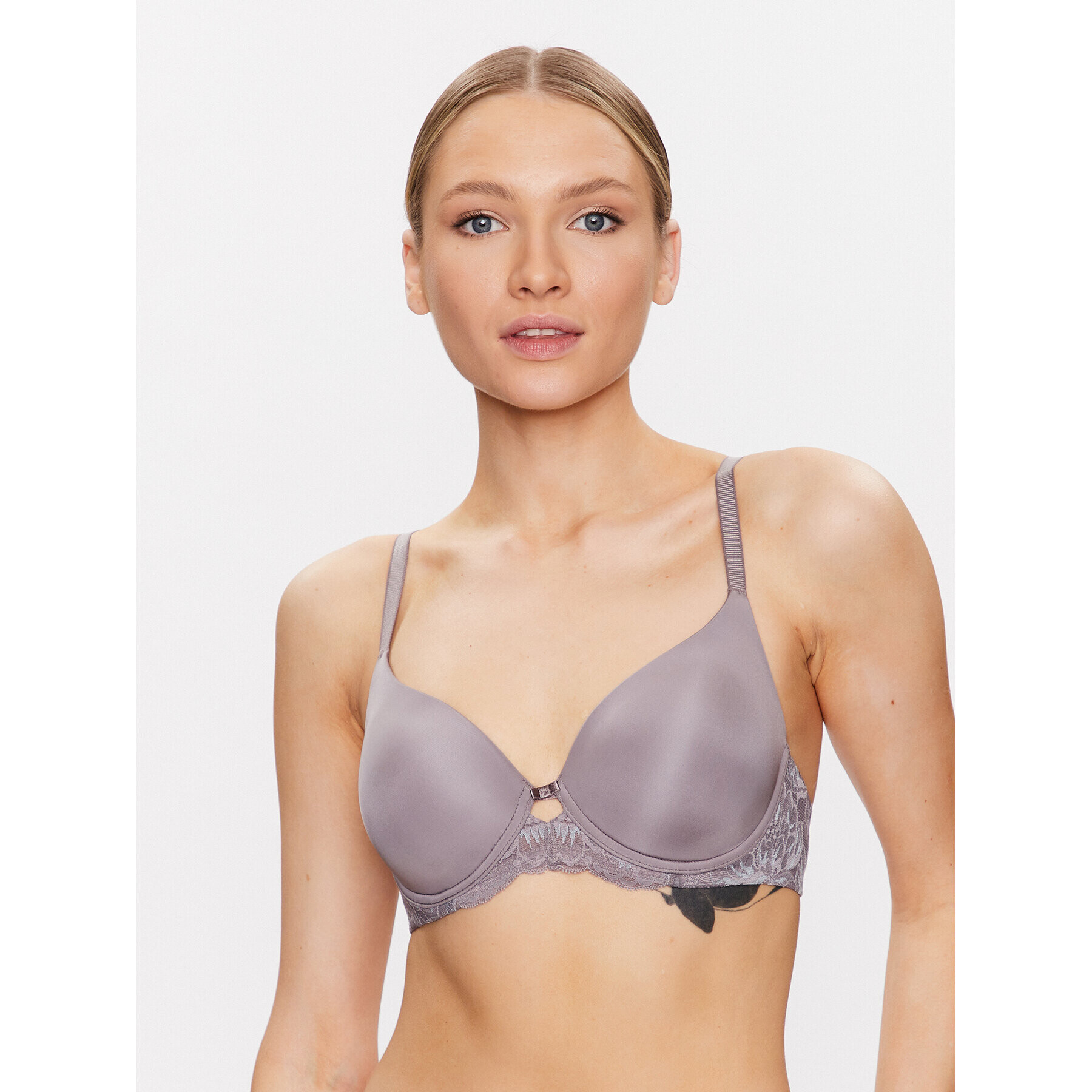 Triumph Сутиен с банели Amourette 10214459 Сив - Pepit.bg