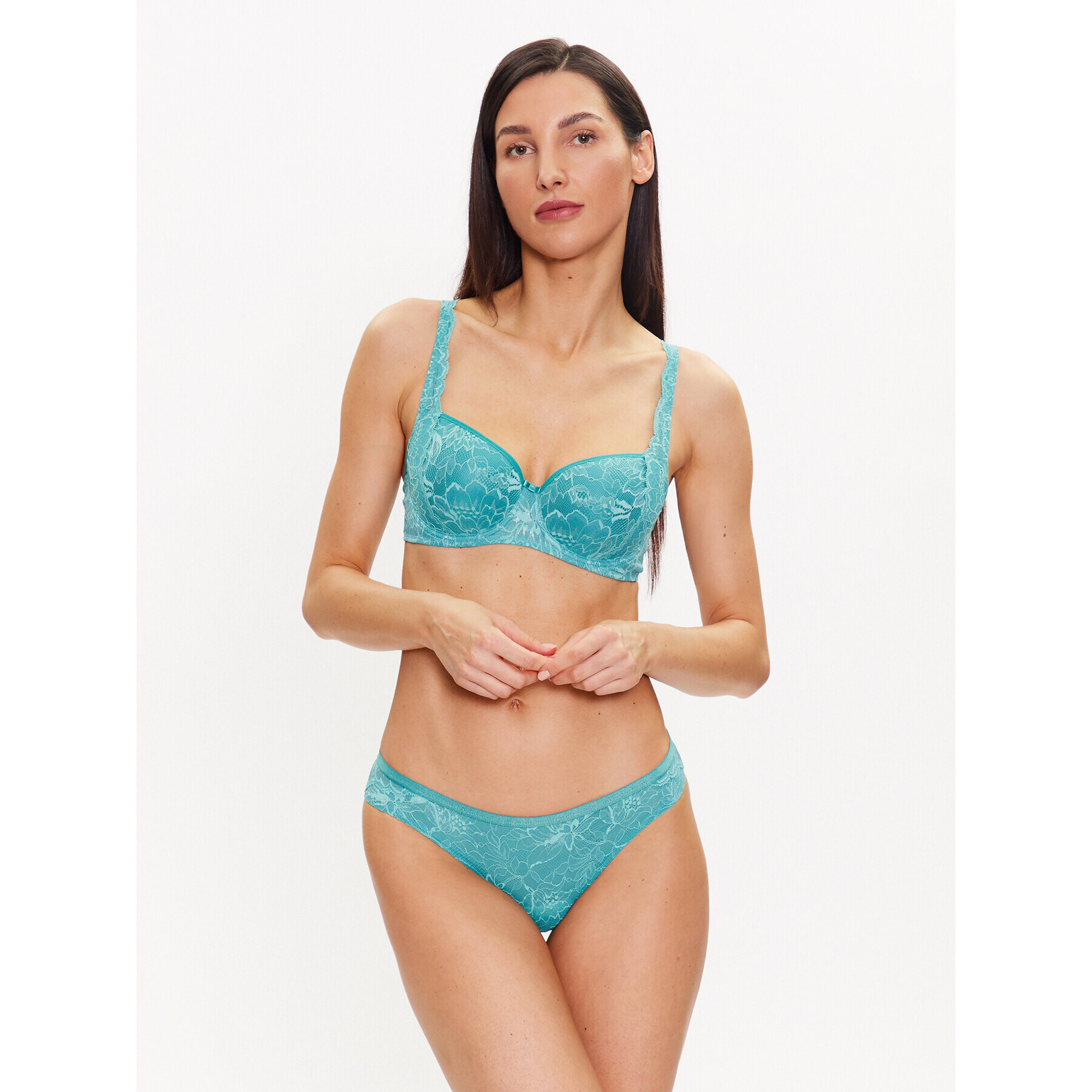 Triumph Сутиен с банели Amourette Charm 10214460 Зелен - Pepit.bg