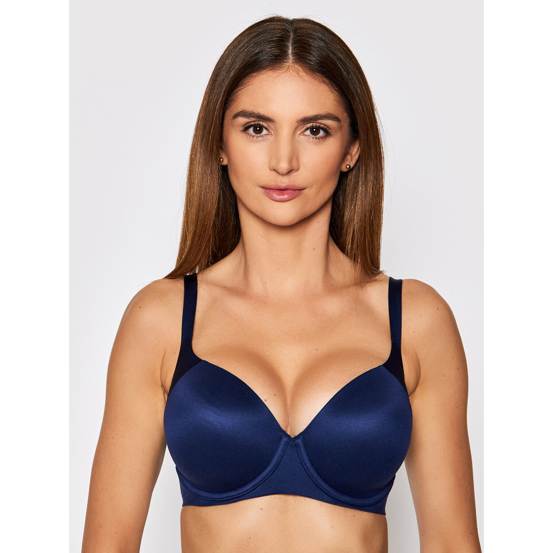 Triumph Сутиен с банели Body Make-Up Soft Touch 10194318 Тъмносин - Pepit.bg