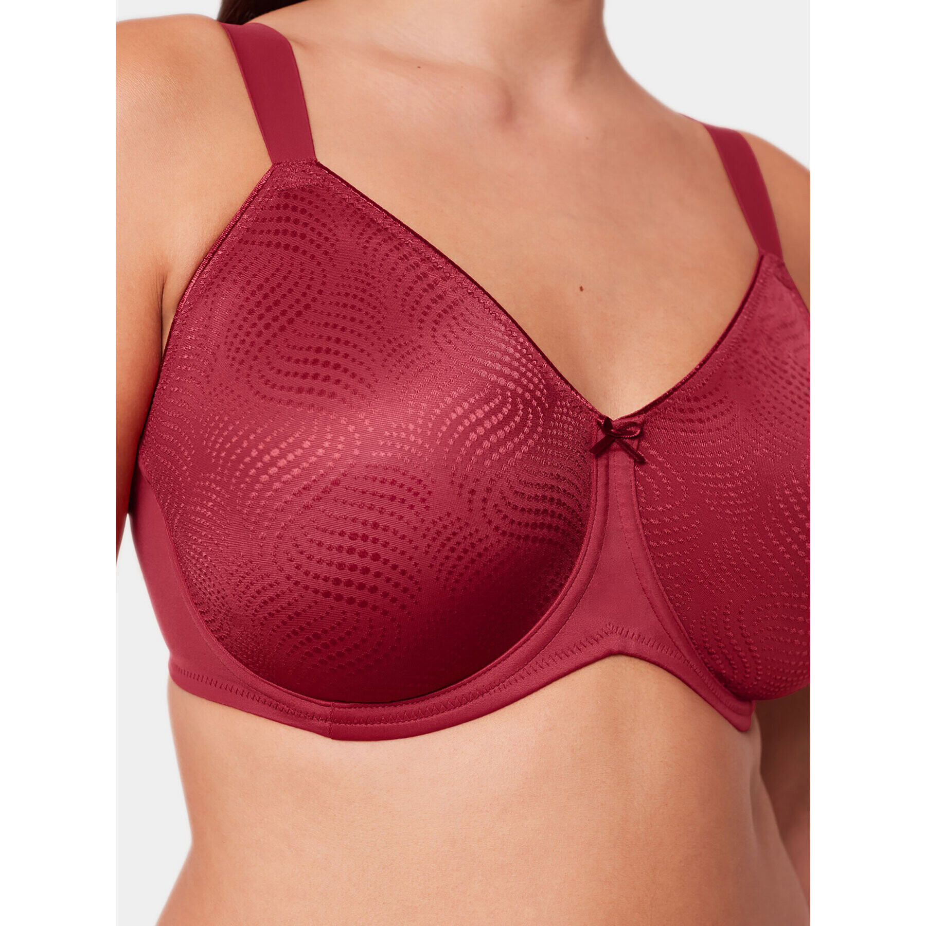Triumph Сутиен с банели Essential Minimizer W X 10166830 Червен - Pepit.bg